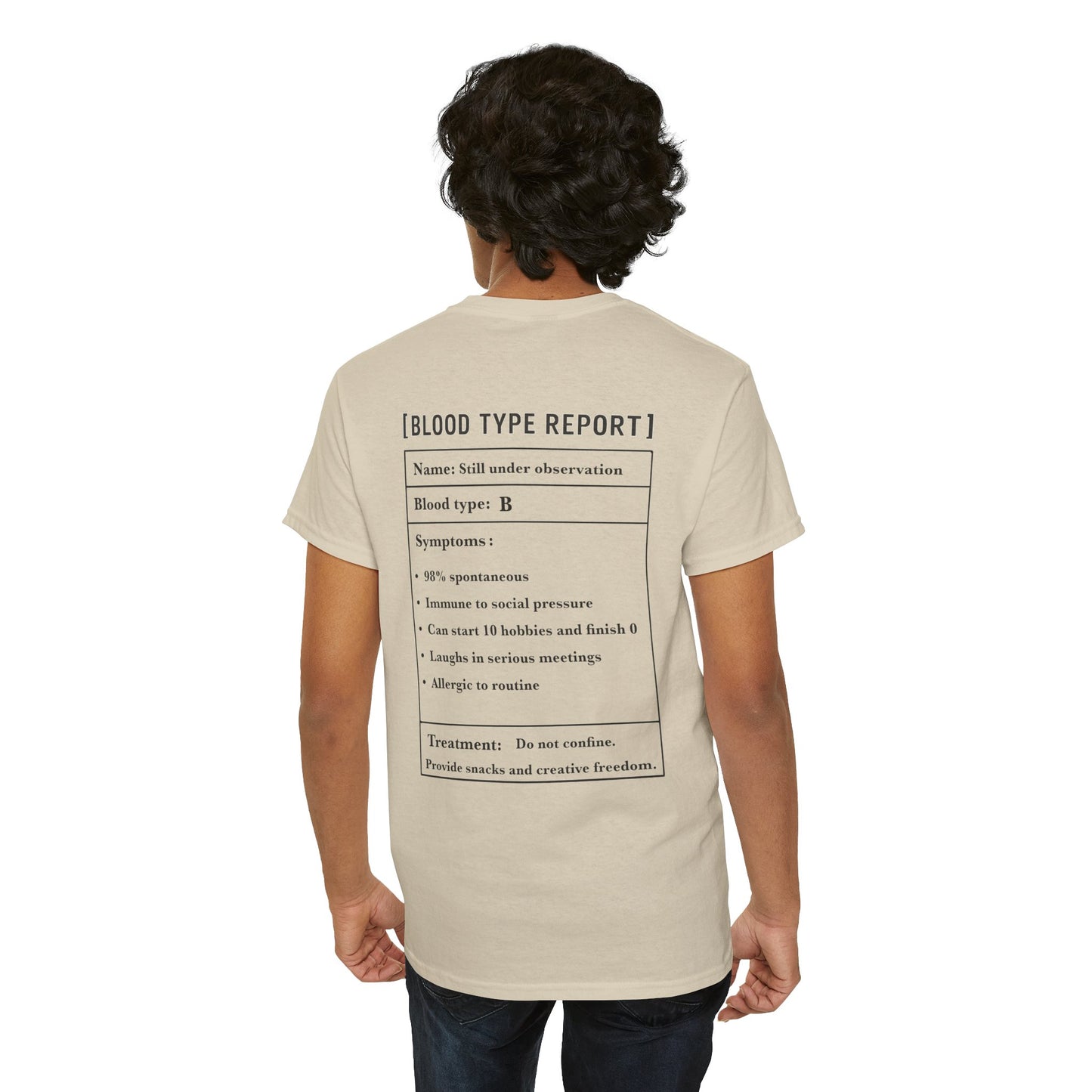 Blood Type B Personality T-Shirt – Funny Mosquito Report Tee