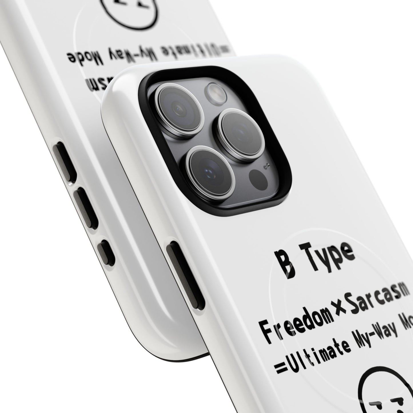 B Blood Type Phone Case Magnetic Charging Compatible & Bold Personality Design