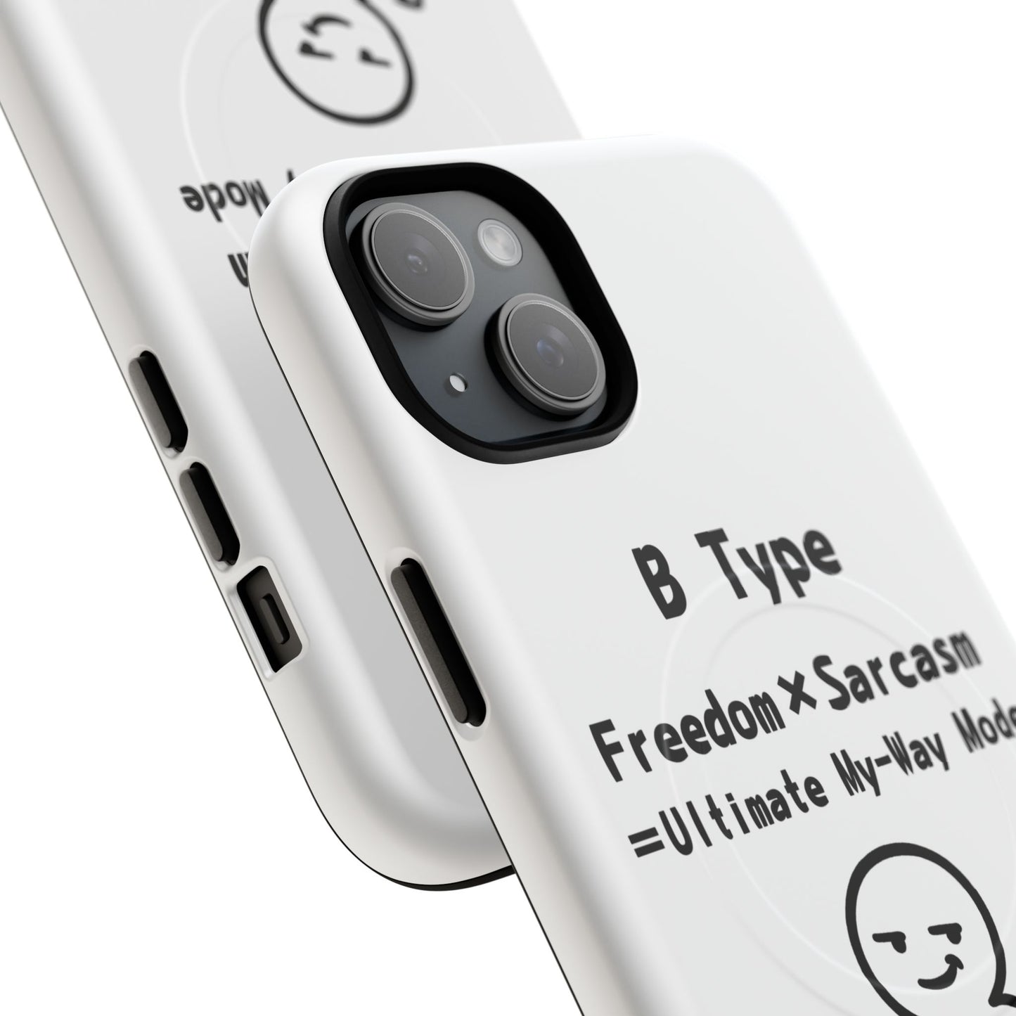 B Blood Type Phone Case Magnetic Charging Compatible & Bold Personality Design