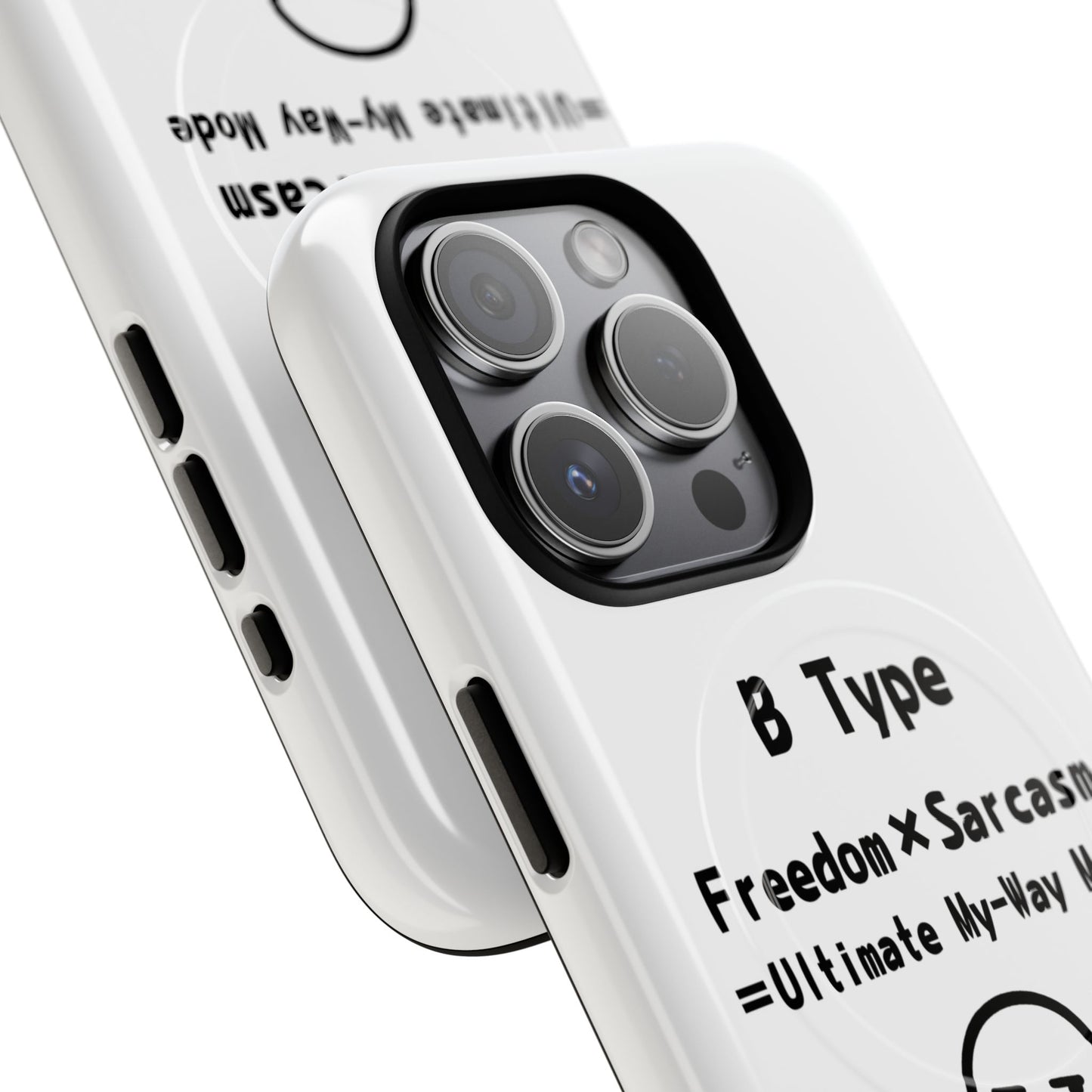 B Blood Type Phone Case Magnetic Charging Compatible & Bold Personality Design