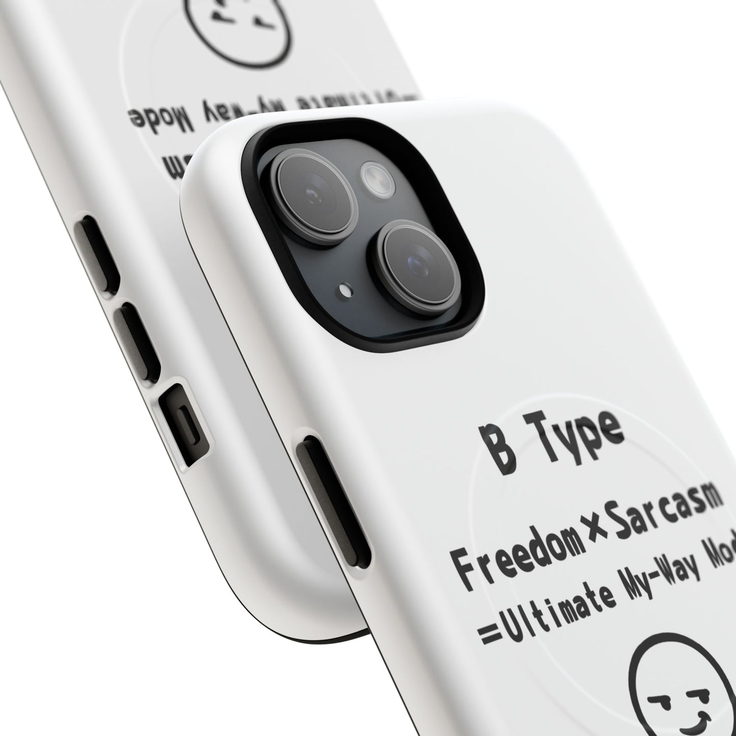 B Blood Type Phone Case Magnetic Charging Compatible & Bold Personality Design