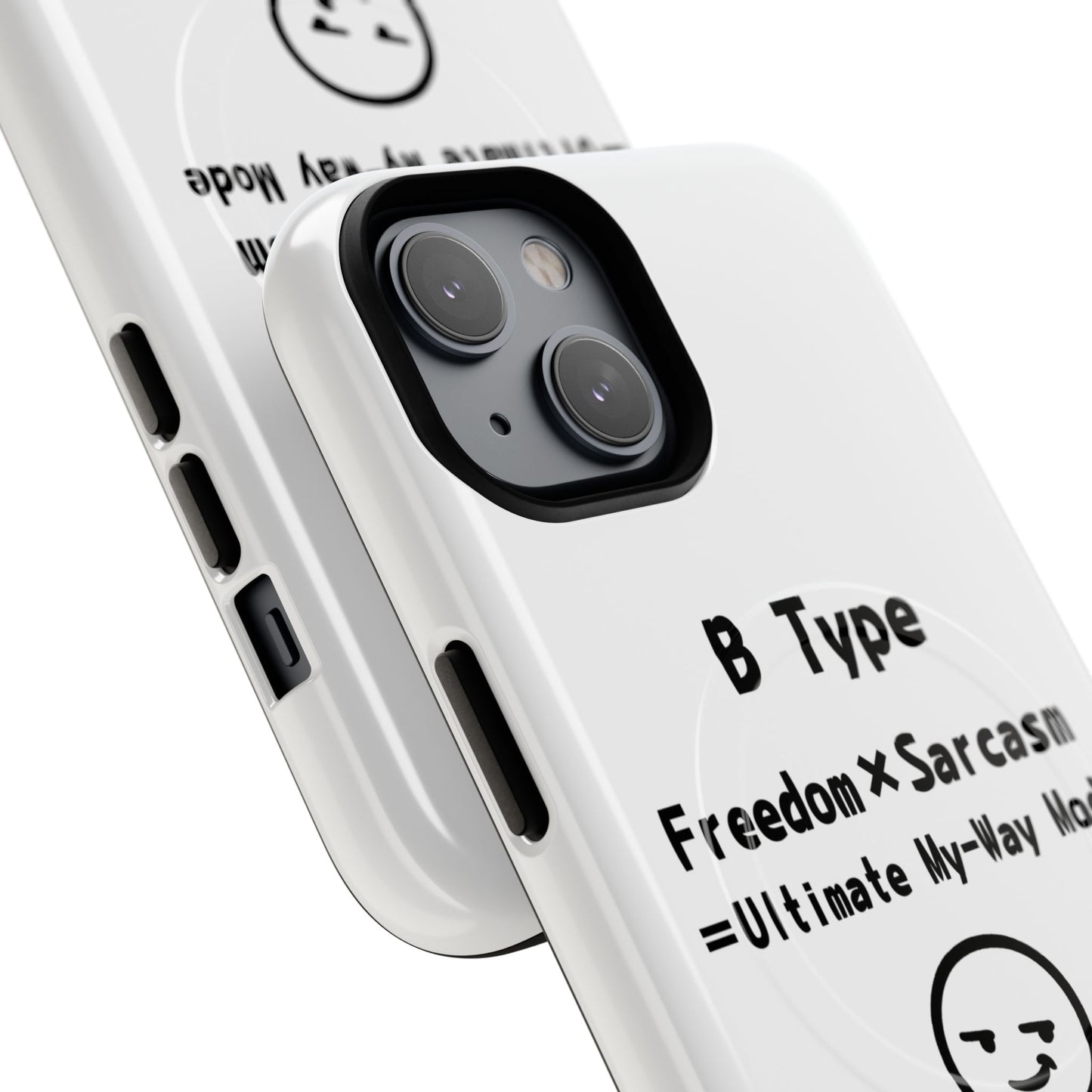 B Blood Type Phone Case Magnetic Charging Compatible & Bold Personality Design