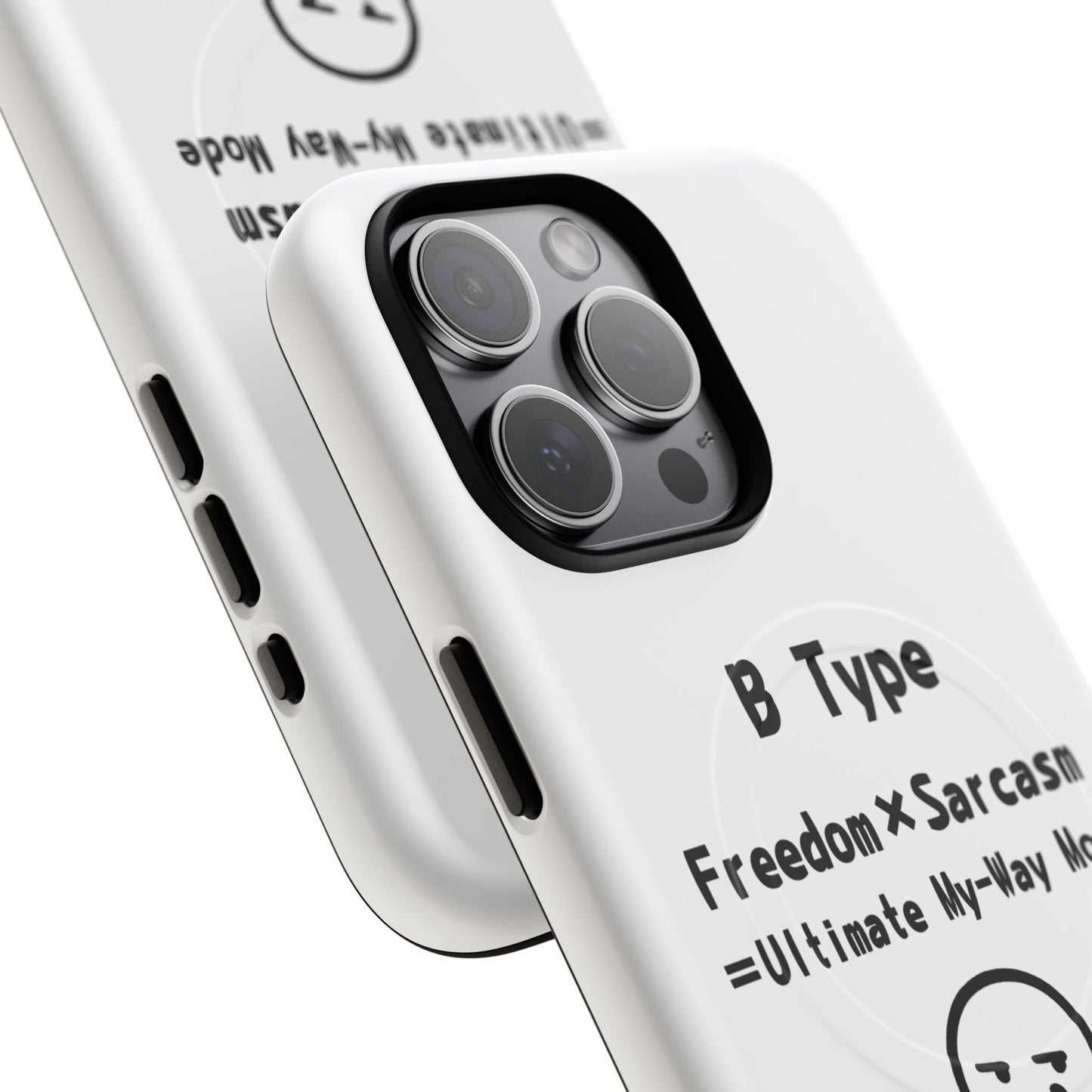 B Blood Type Phone Case Magnetic Charging Compatible & Bold Personality Design