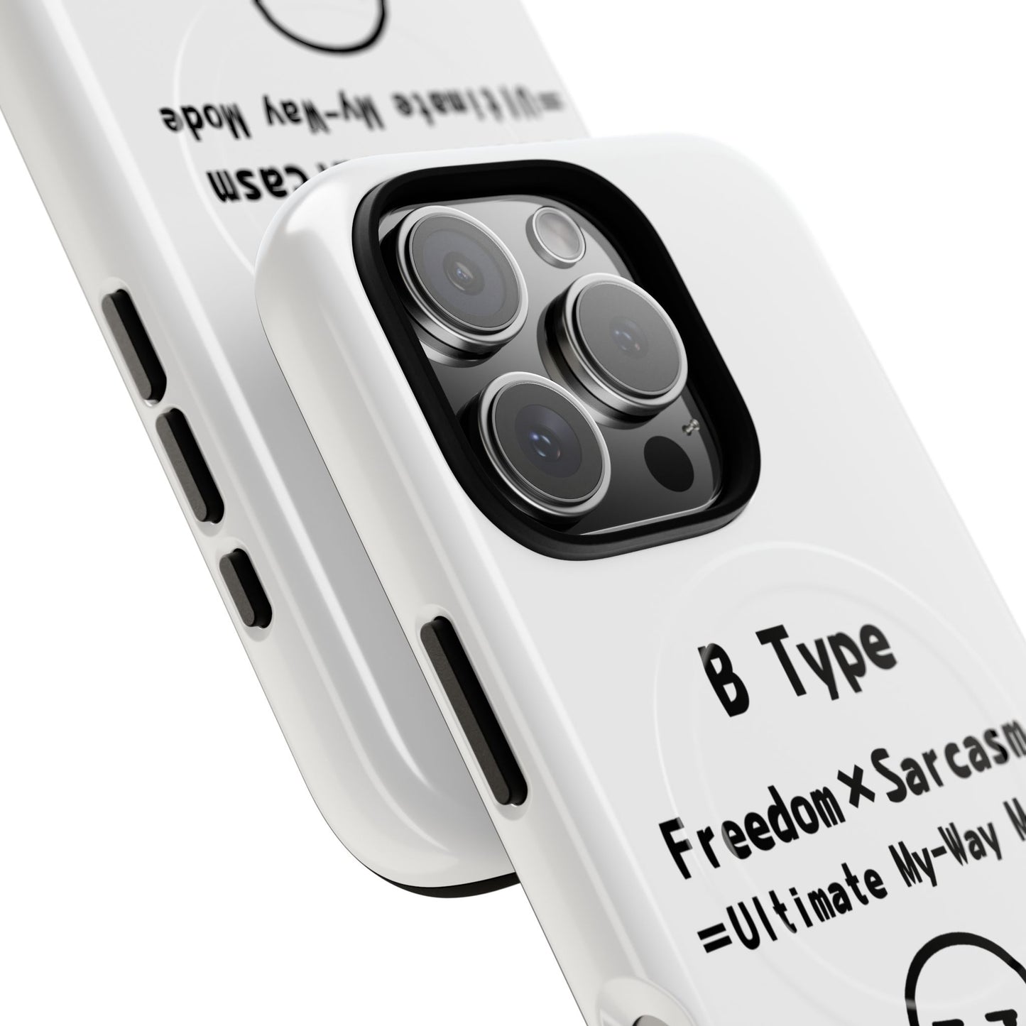 B Blood Type Phone Case Magnetic Charging Compatible & Bold Personality Design