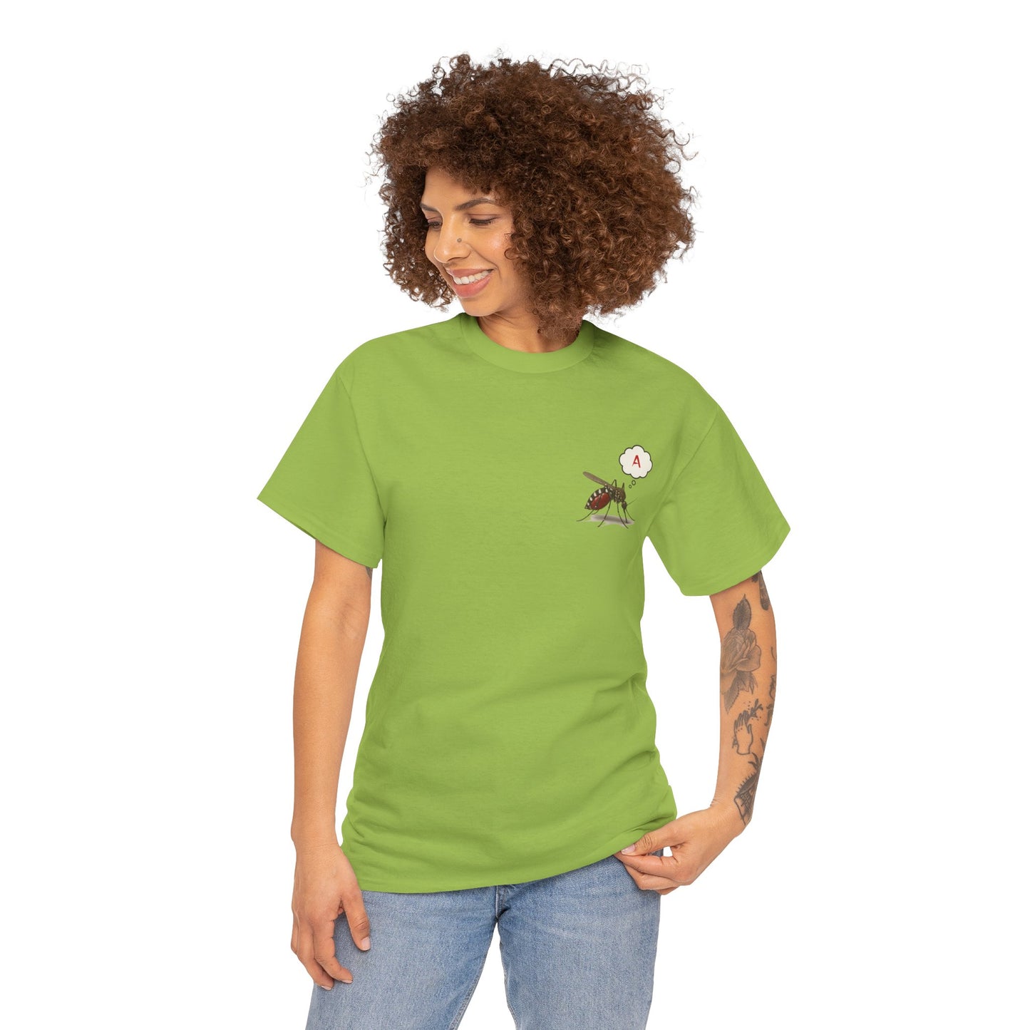Blood Type A Personality T-Shirt – Funny Mosquito Report Tee