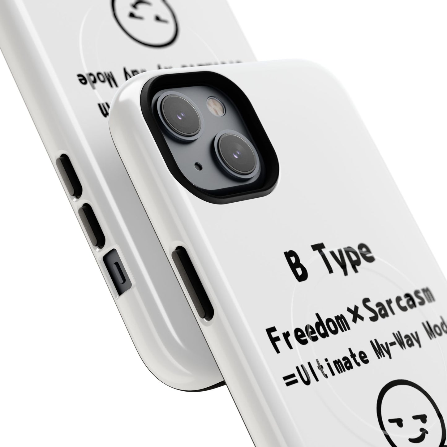 B Blood Type Phone Case Magnetic Charging Compatible & Bold Personality Design