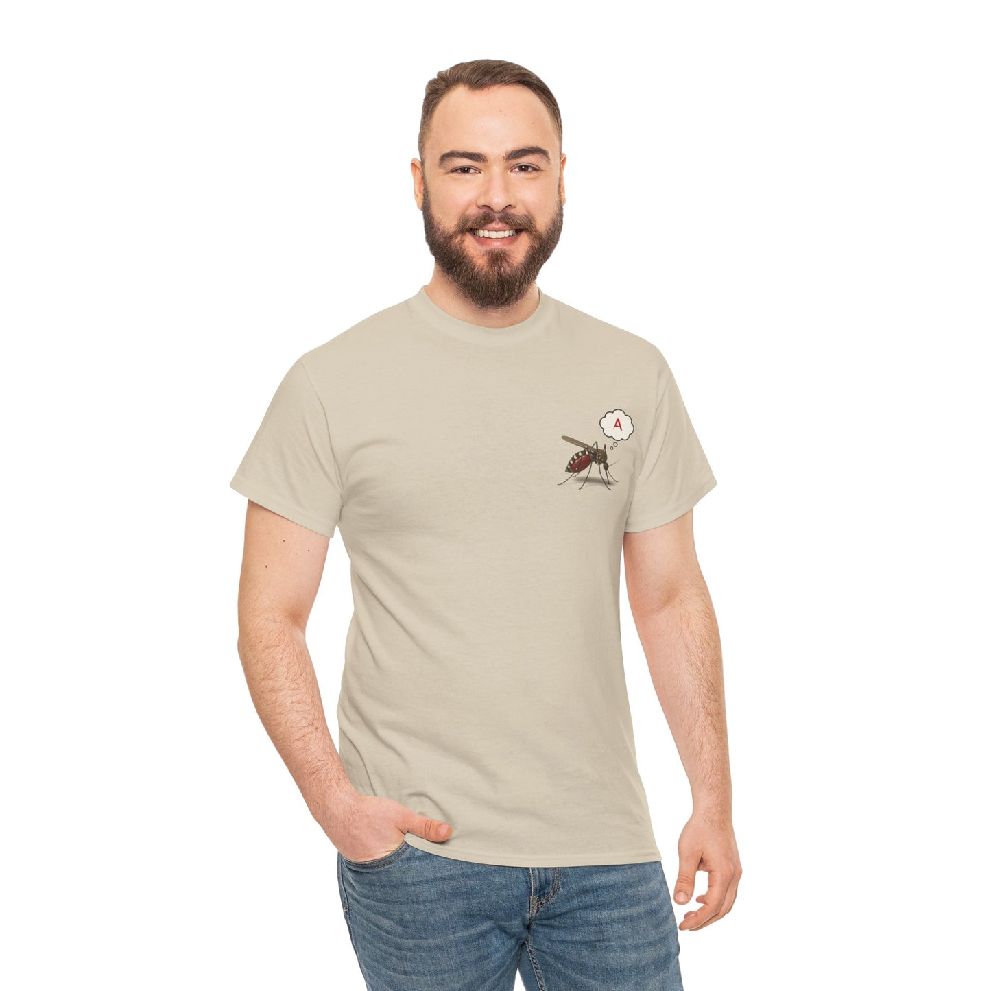 Blood Type A Personality T-Shirt – Funny Mosquito Report Tee