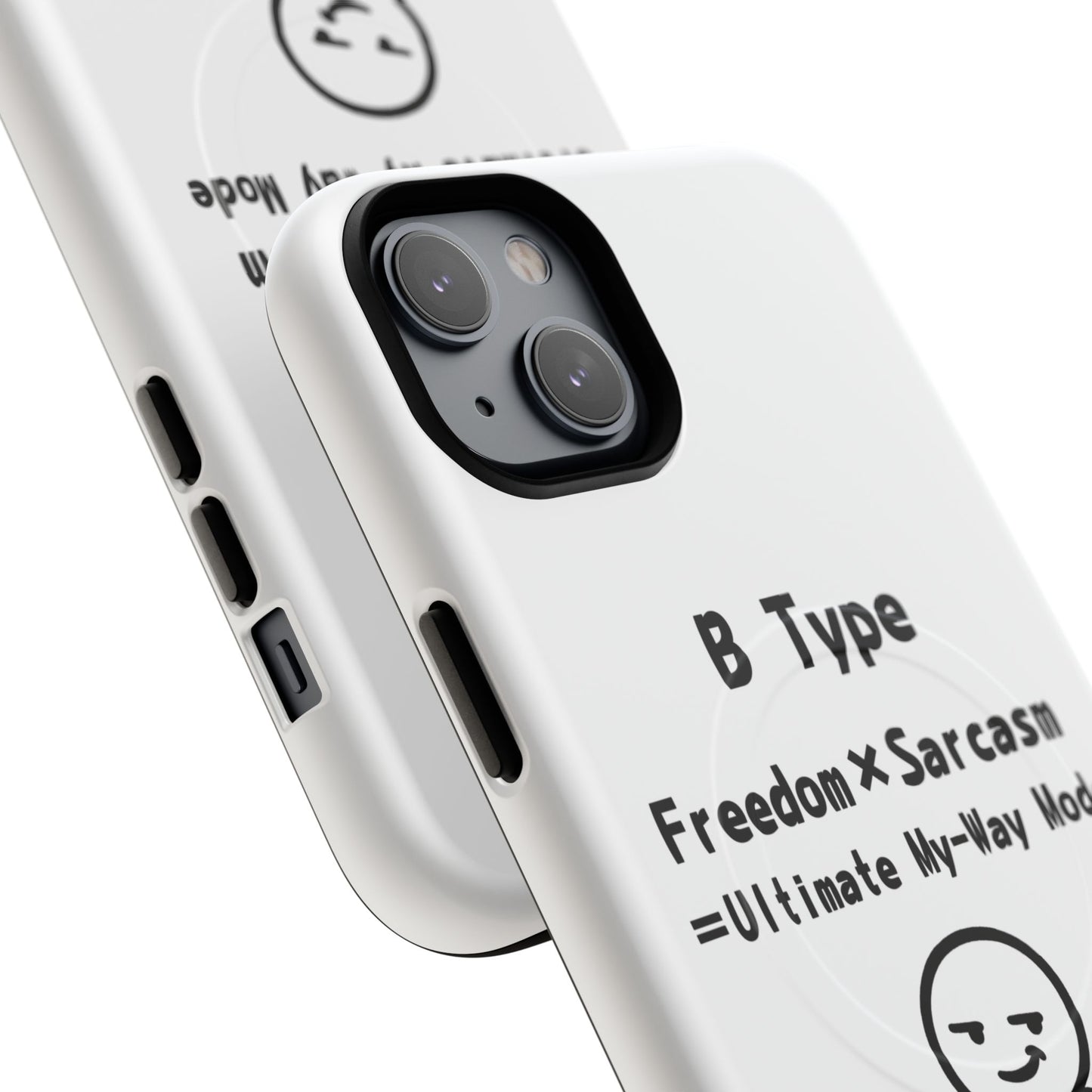 B Blood Type Phone Case Magnetic Charging Compatible & Bold Personality Design