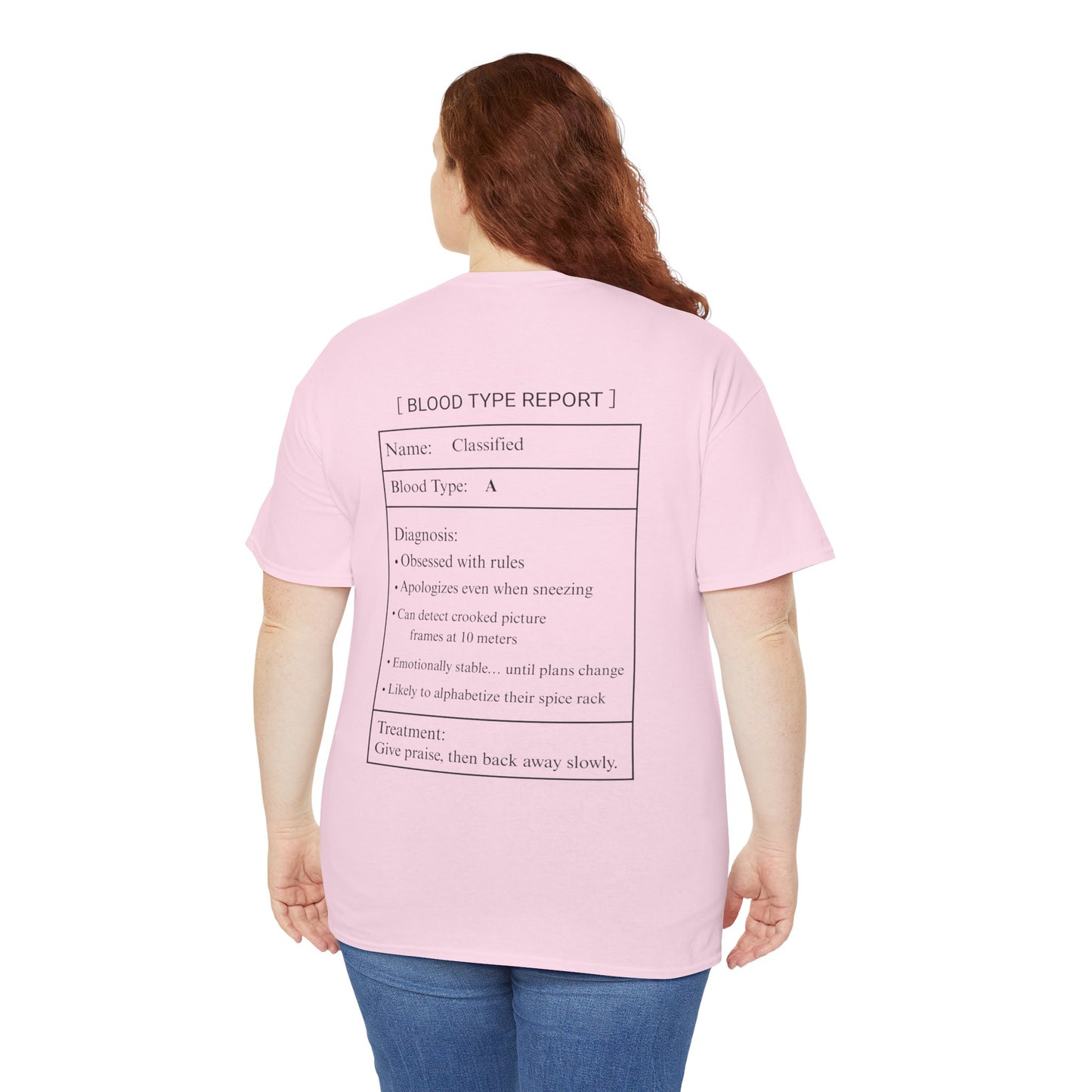 Blood Type A Personality T-Shirt – Funny Mosquito Report Tee