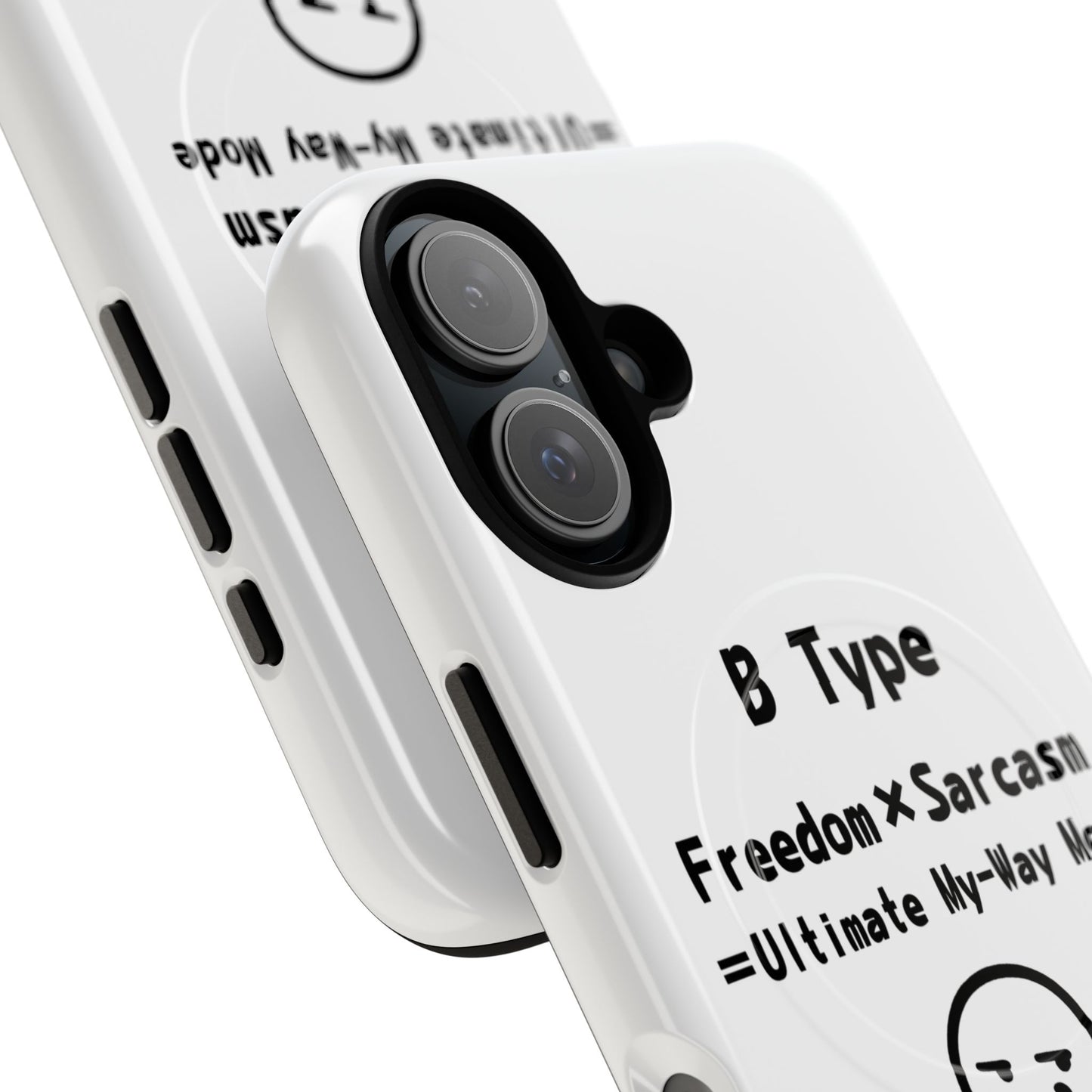 B Blood Type Phone Case Magnetic Charging Compatible & Bold Personality Design