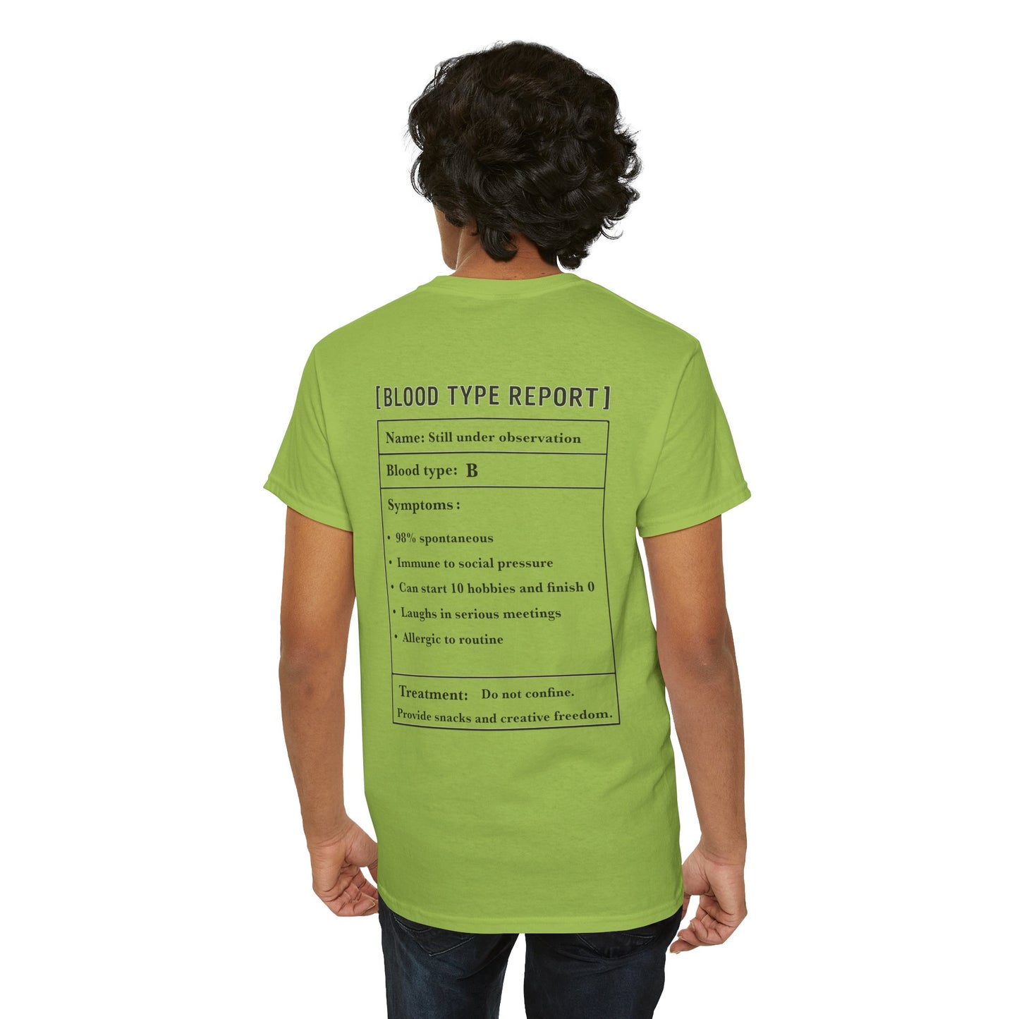Blood Type B Personality T-Shirt – Funny Mosquito Report Tee