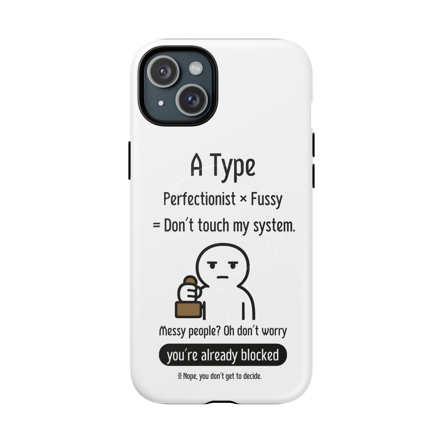 A BloodType Personality Phone Case Tough Magnetic Cases, Gift for A-Type Styles