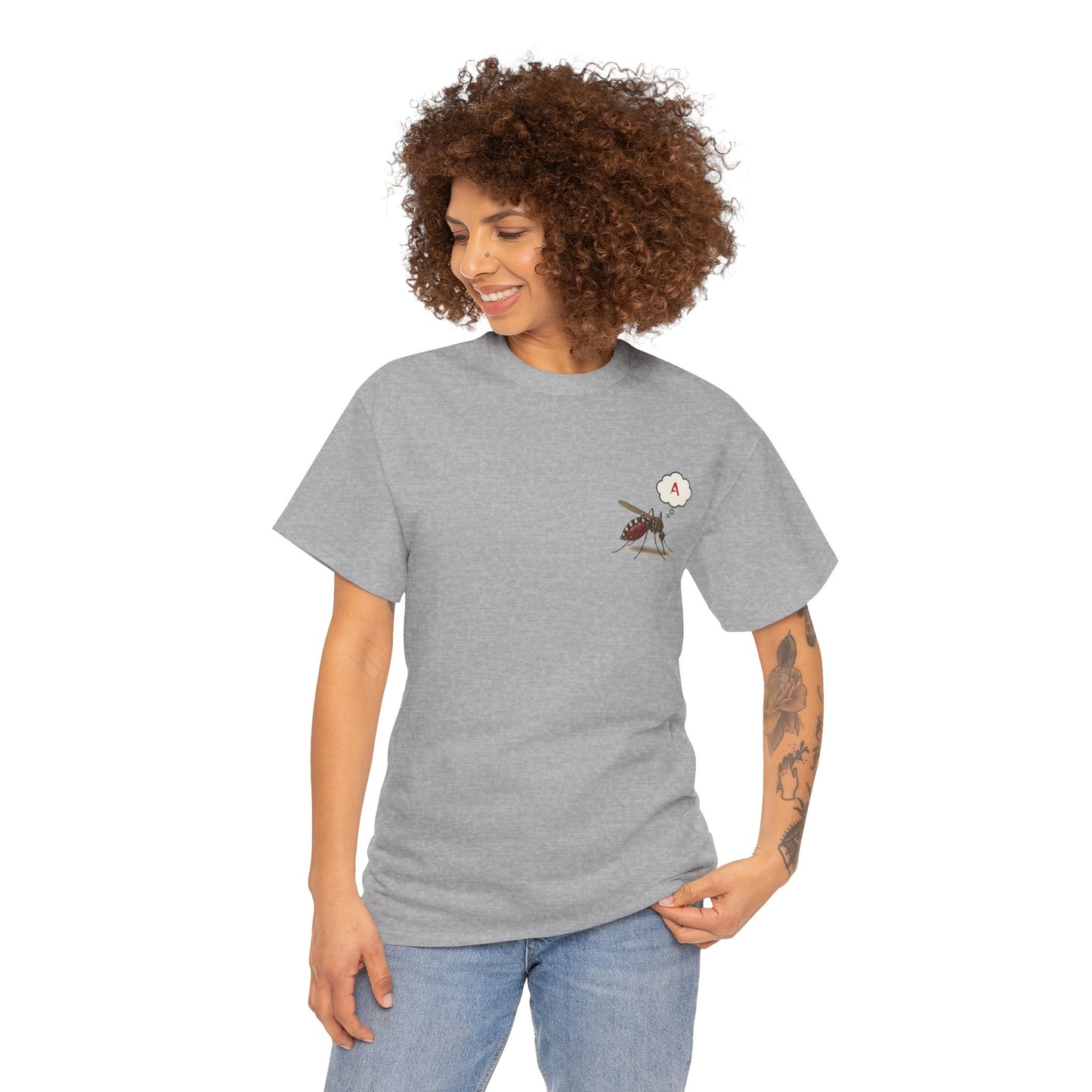Blood Type A Personality T-Shirt – Funny Mosquito Report Tee