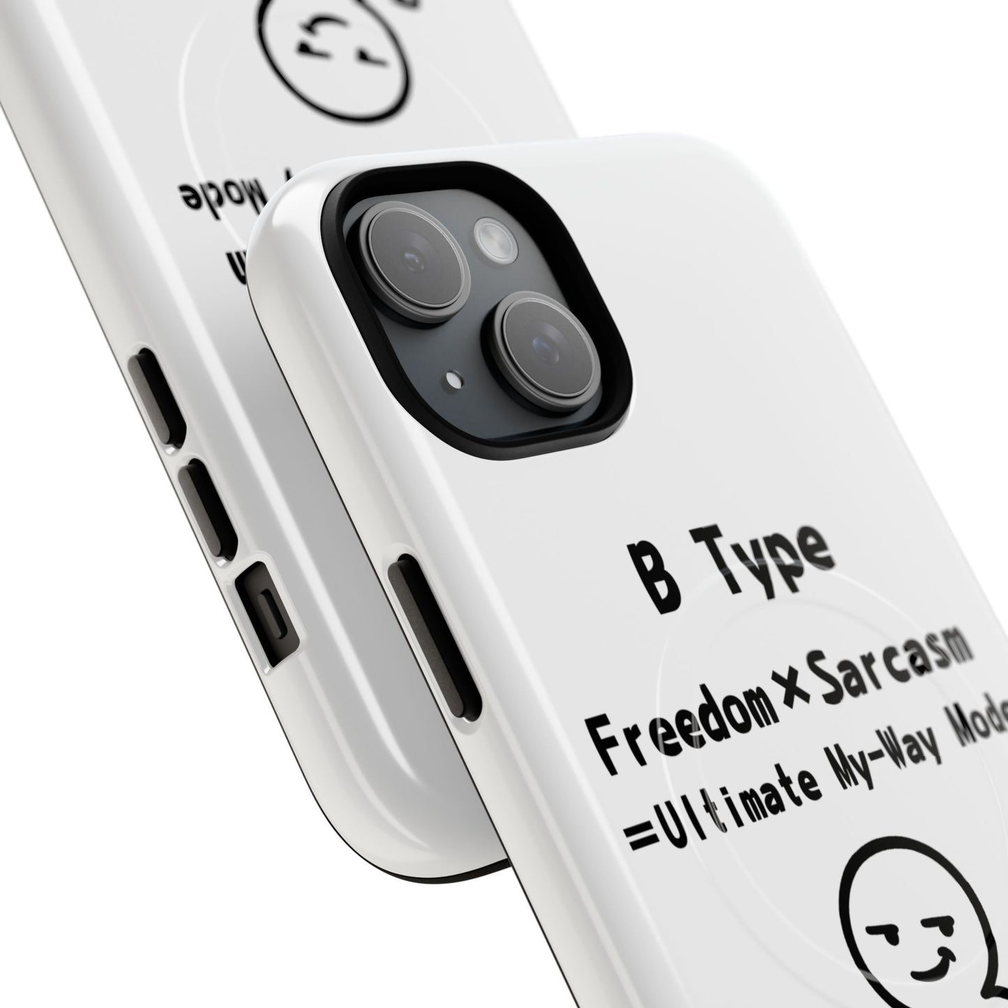 B Blood Type Phone Case Magnetic Charging Compatible & Bold Personality Design