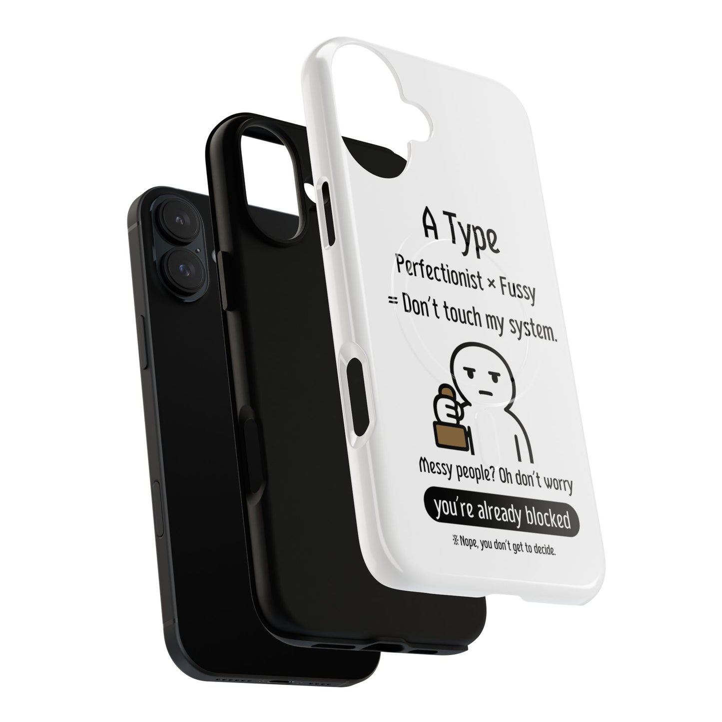 A BloodType Personality Phone Case Tough Magnetic Cases, Gift for A-Type Styles