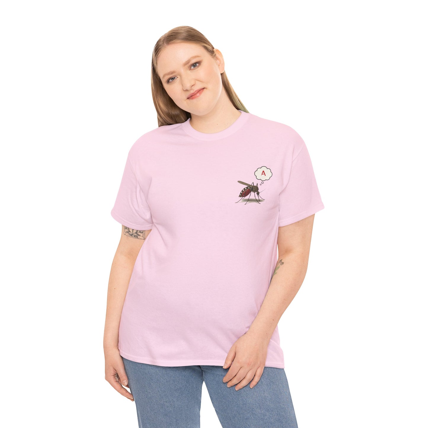 Blood Type A Personality T-Shirt – Funny Mosquito Report Tee