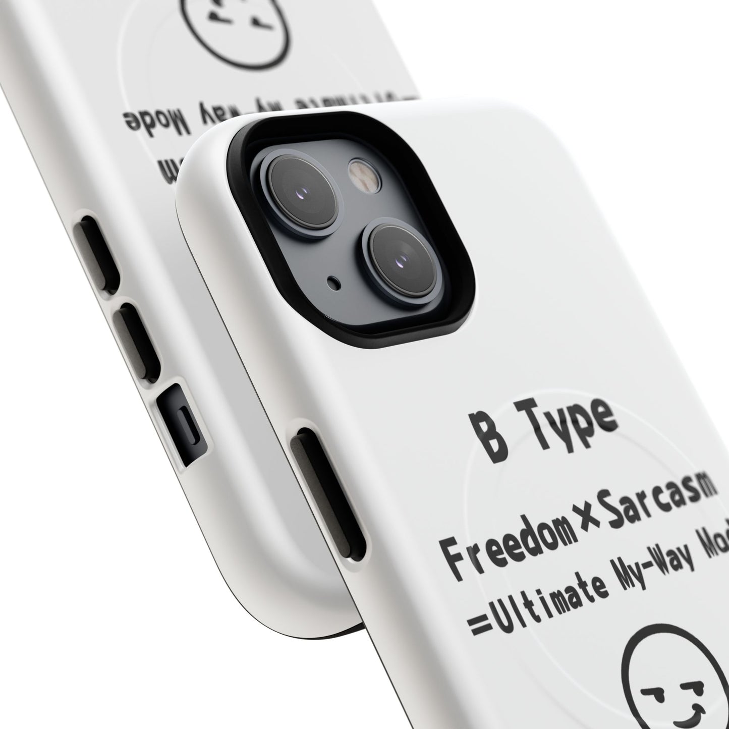 B Blood Type Phone Case Magnetic Charging Compatible & Bold Personality Design