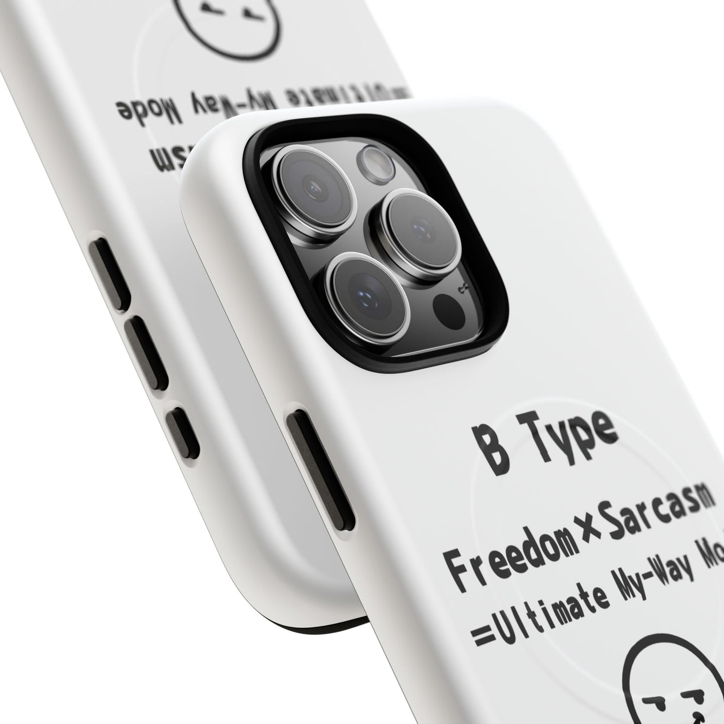 B Blood Type Phone Case Magnetic Charging Compatible & Bold Personality Design
