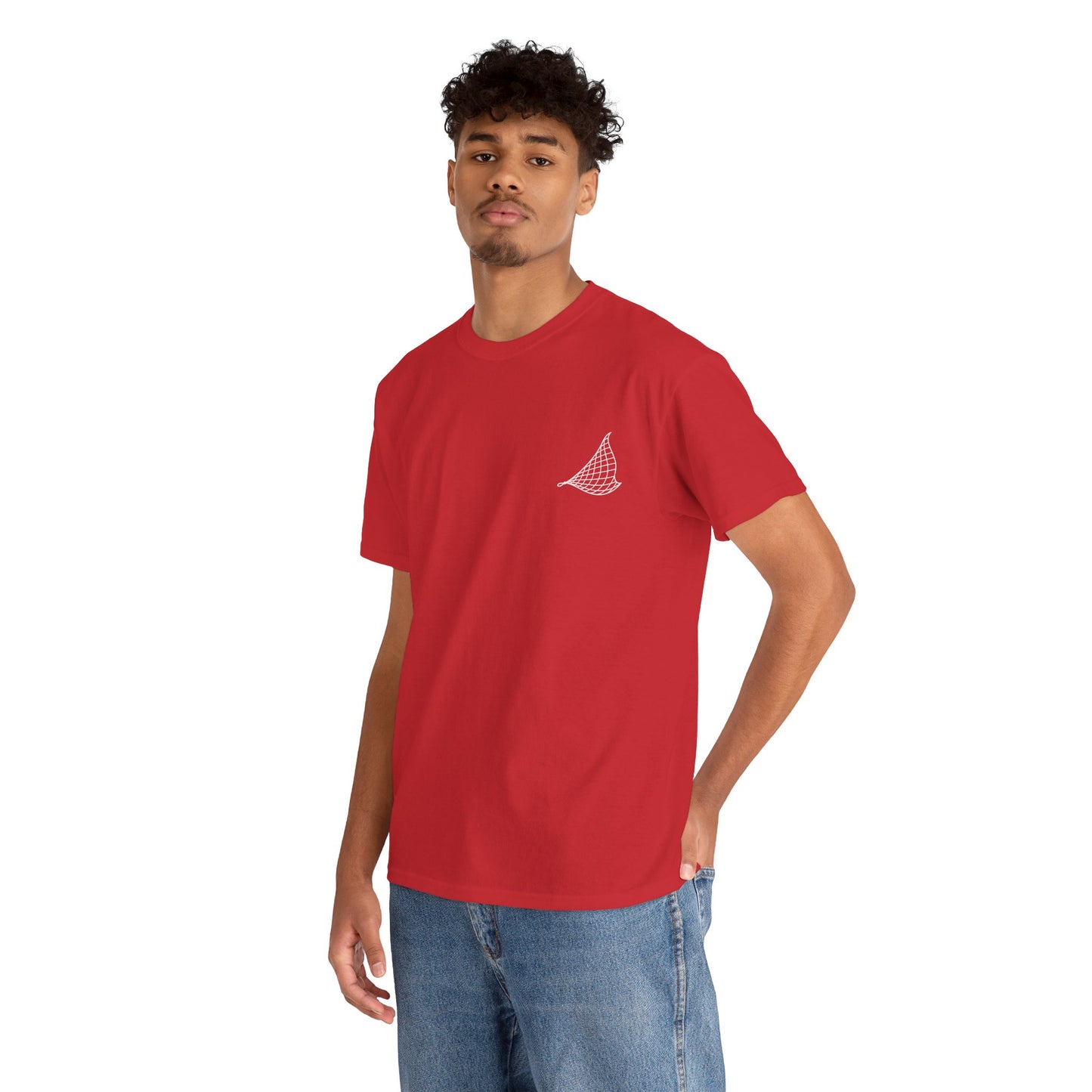 Photo of Flying Fish & Great Wave T-shirt Front Side – Japanese-Inspired Design from IROHA-STUDIO