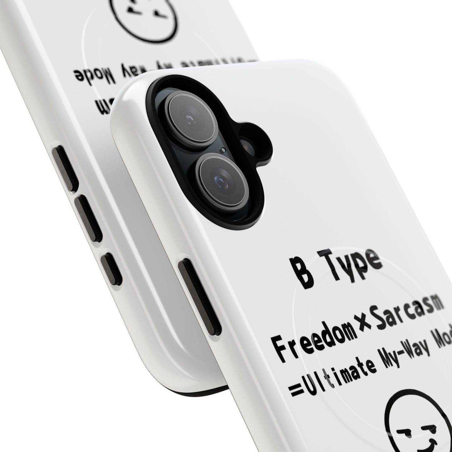 B Blood Type Phone Case Magnetic Charging Compatible & Bold Personality Design