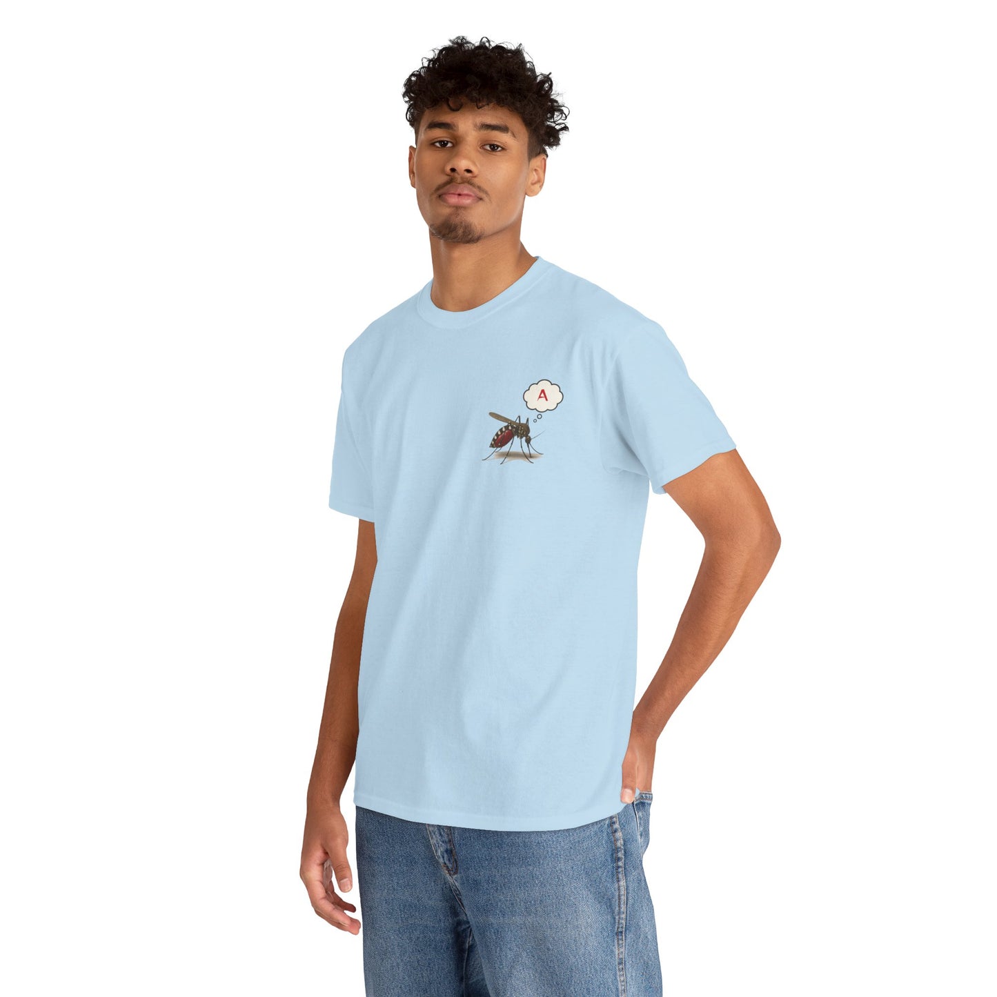 Blood Type A Personality T-Shirt – Funny Mosquito Report Tee