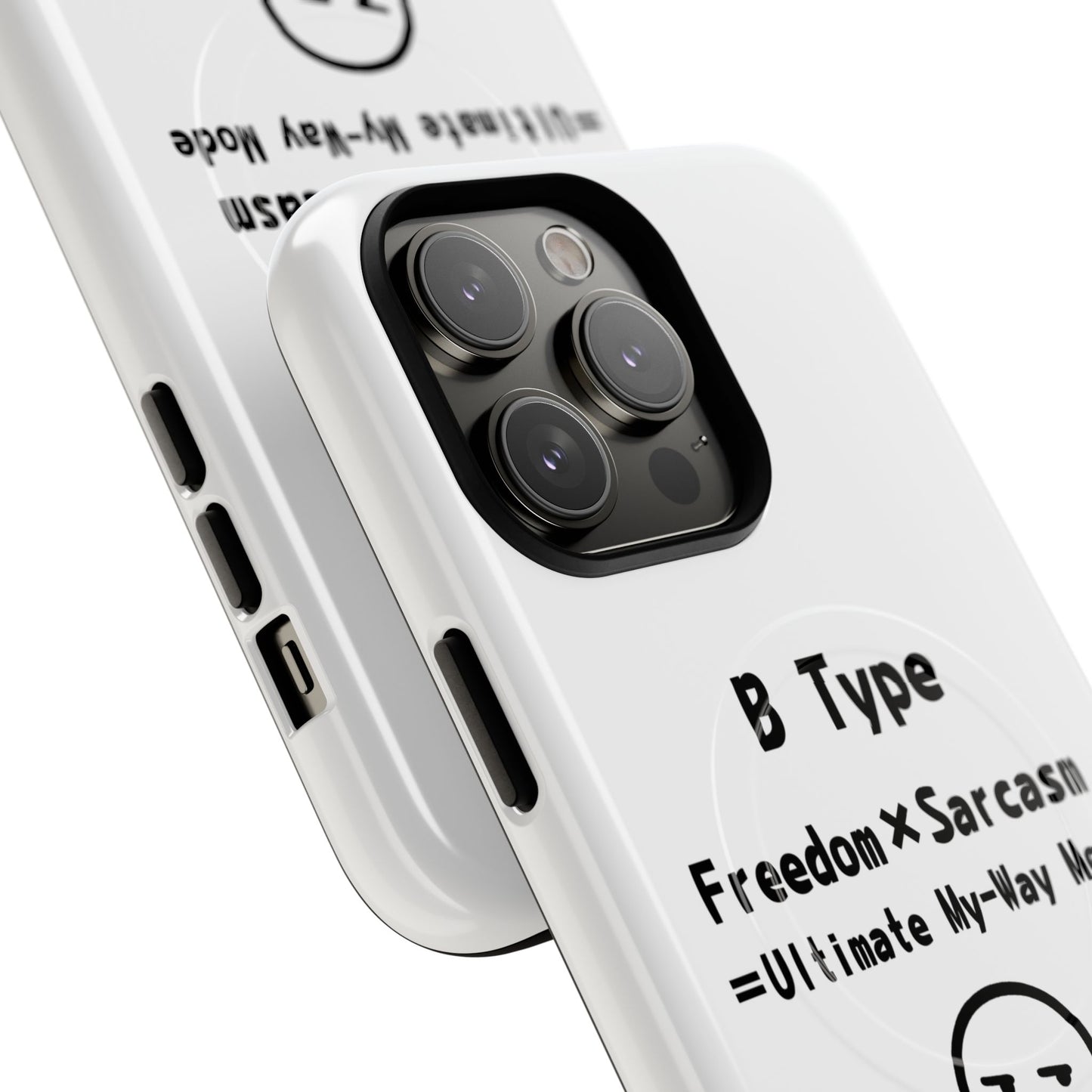 B Blood Type Phone Case Magnetic Charging Compatible & Bold Personality Design