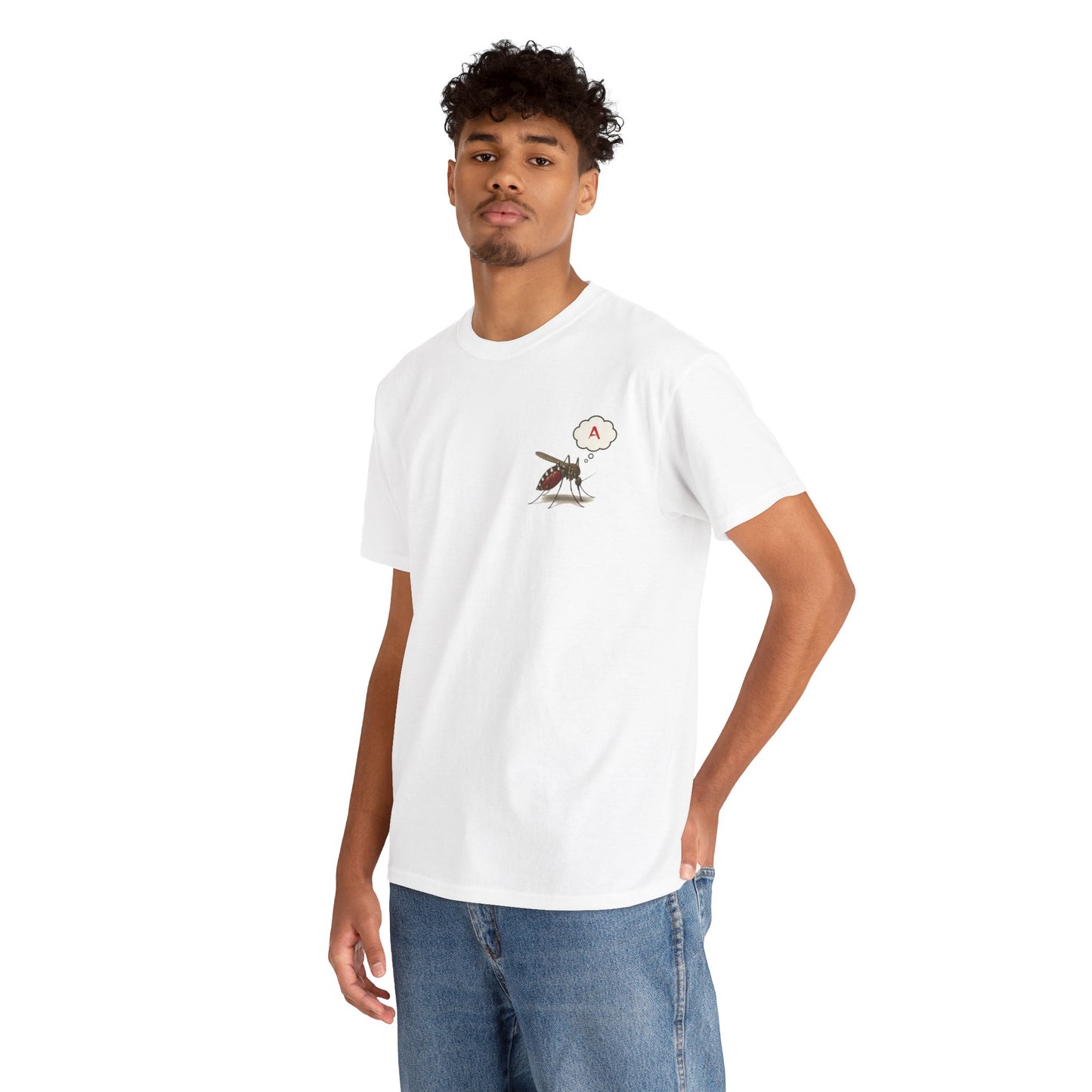 Blood Type A Personality T-Shirt – Funny Mosquito Report Tee