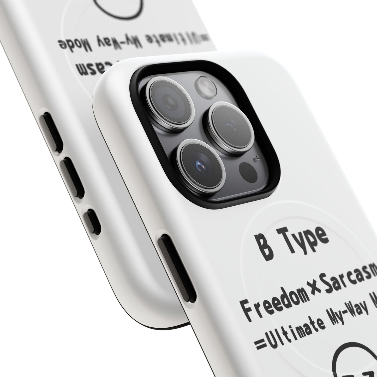 B Blood Type Phone Case Magnetic Charging Compatible & Bold Personality Design