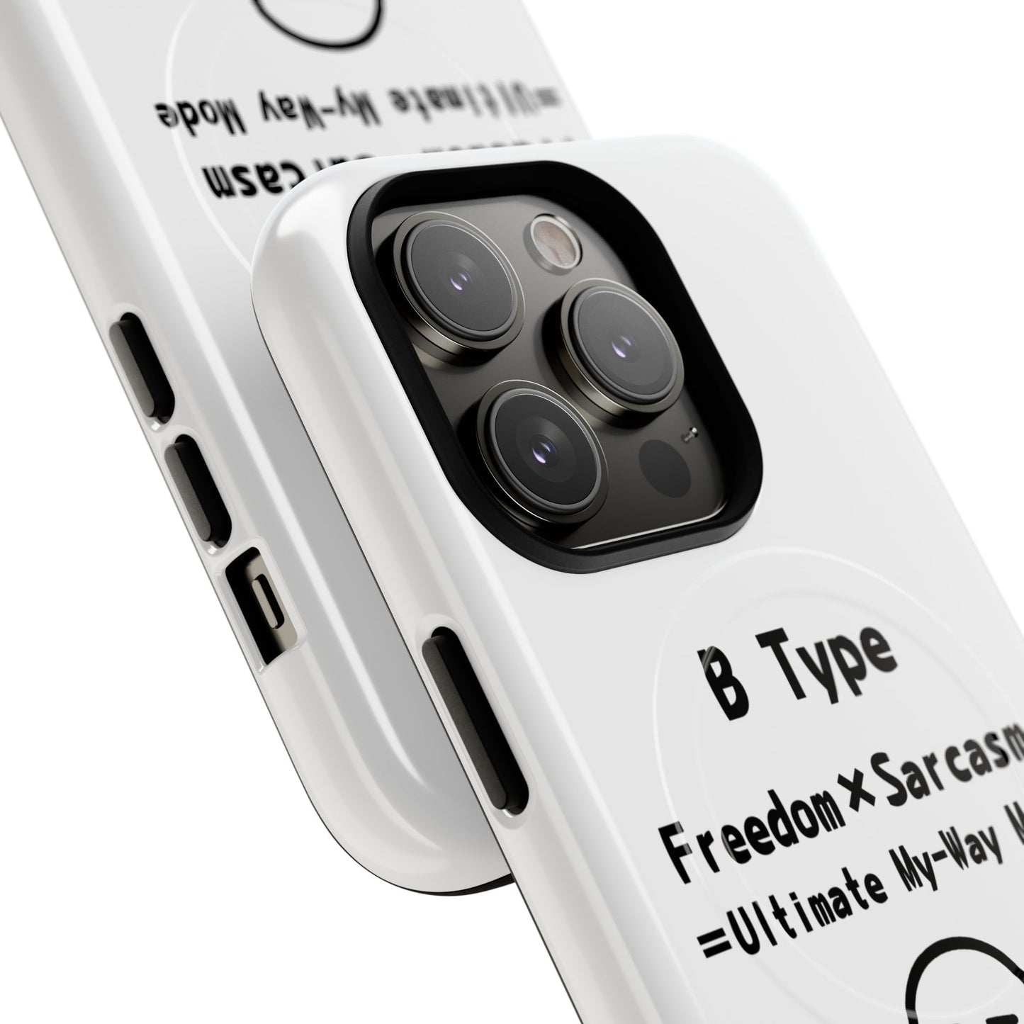 B Blood Type Phone Case Magnetic Charging Compatible & Bold Personality Design