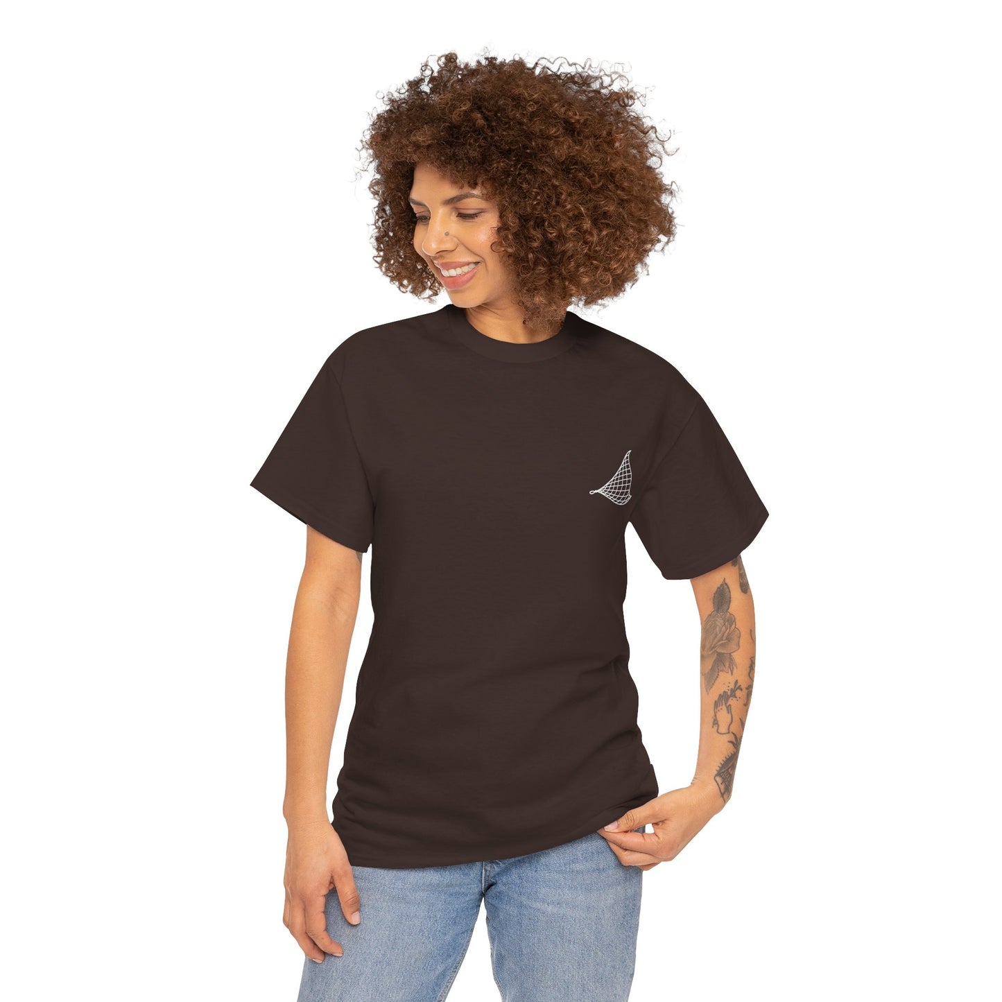 Photo of Flying Fish & Great Wave T-shirt Front – Japanese-Inspired Design from IROHA-STUDIO