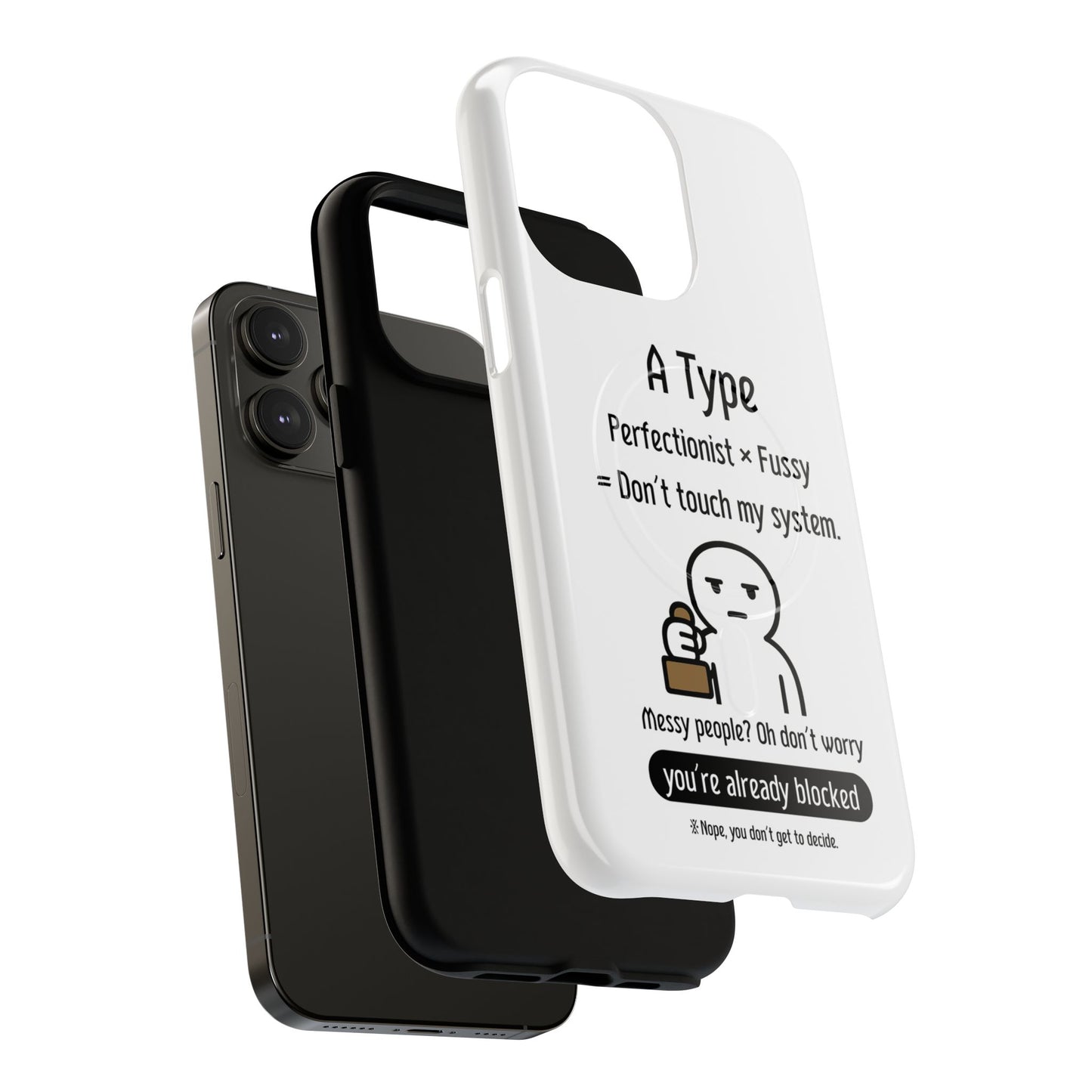 A BloodType Personality Phone Case Tough Magnetic Cases, Gift for A-Type Styles