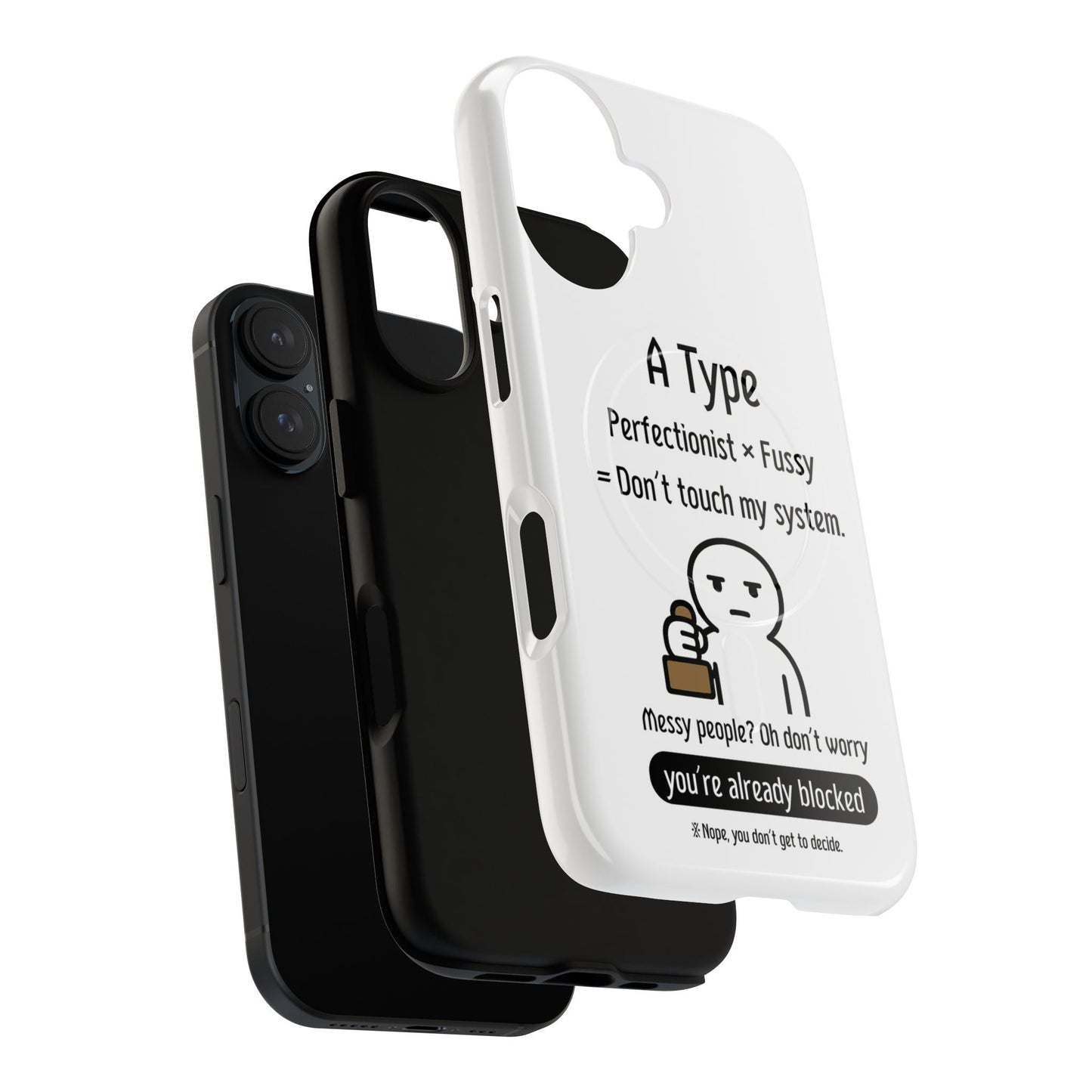 Photo of A Blood Type Phone Case Magnetic Charging Compatible & Bold Personality Design from IROHA - STUDIO