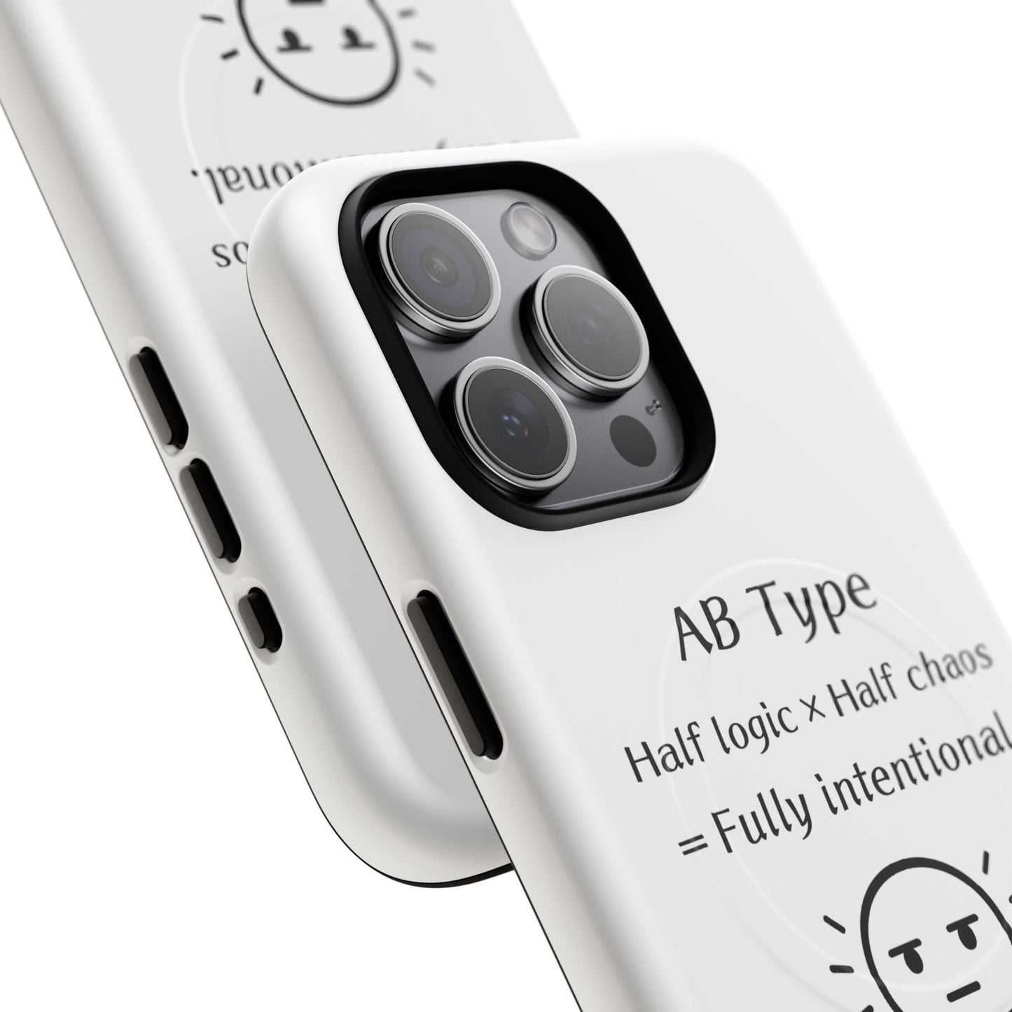 Photo of AB Blood Type Phone Case Magnetic Charging Compatible & Bold Personality Design from IROHA - STUDIO