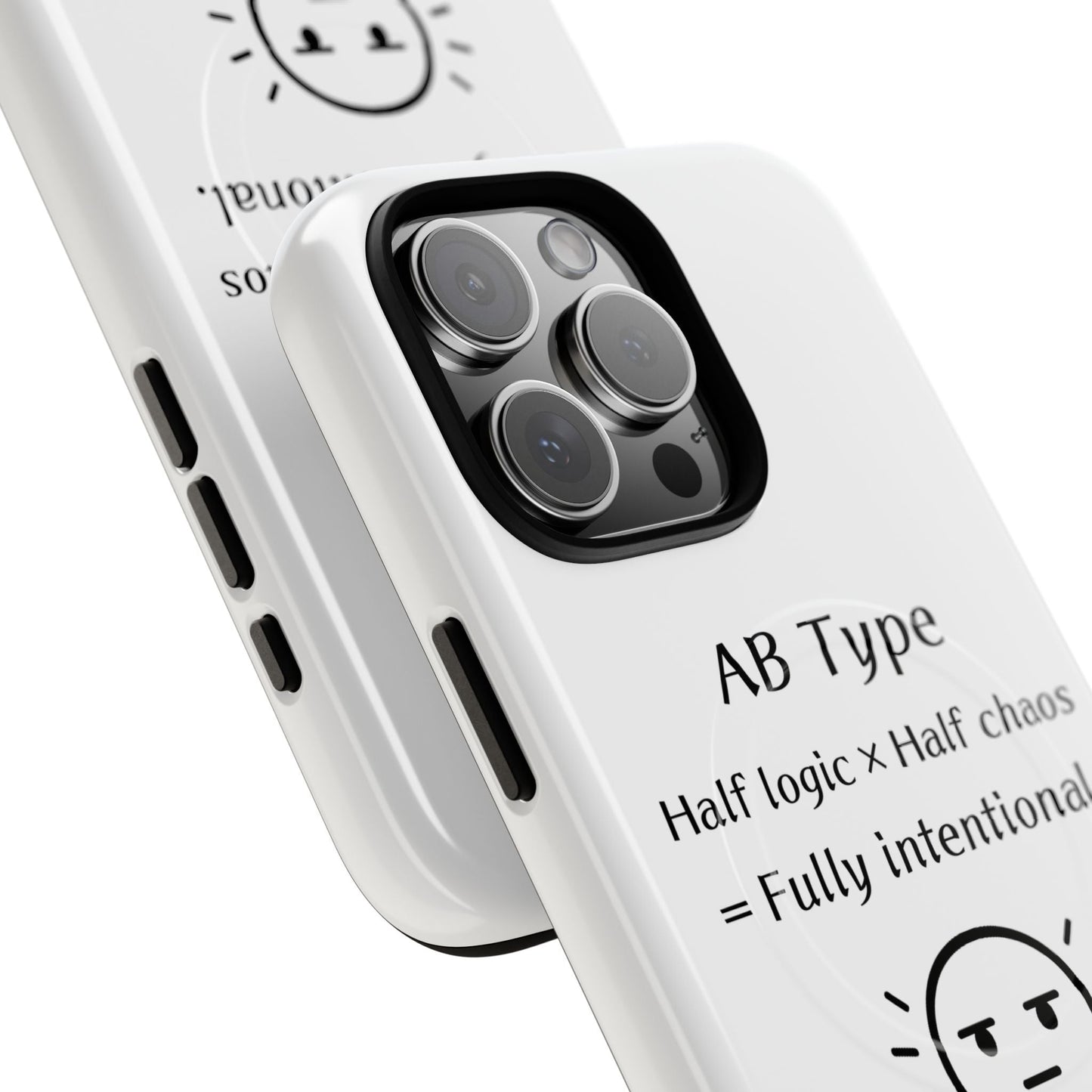 Photo of AB Blood Type Phone Case Magnetic Charging Compatible & Bold Personality Design from IROHA - STUDIO