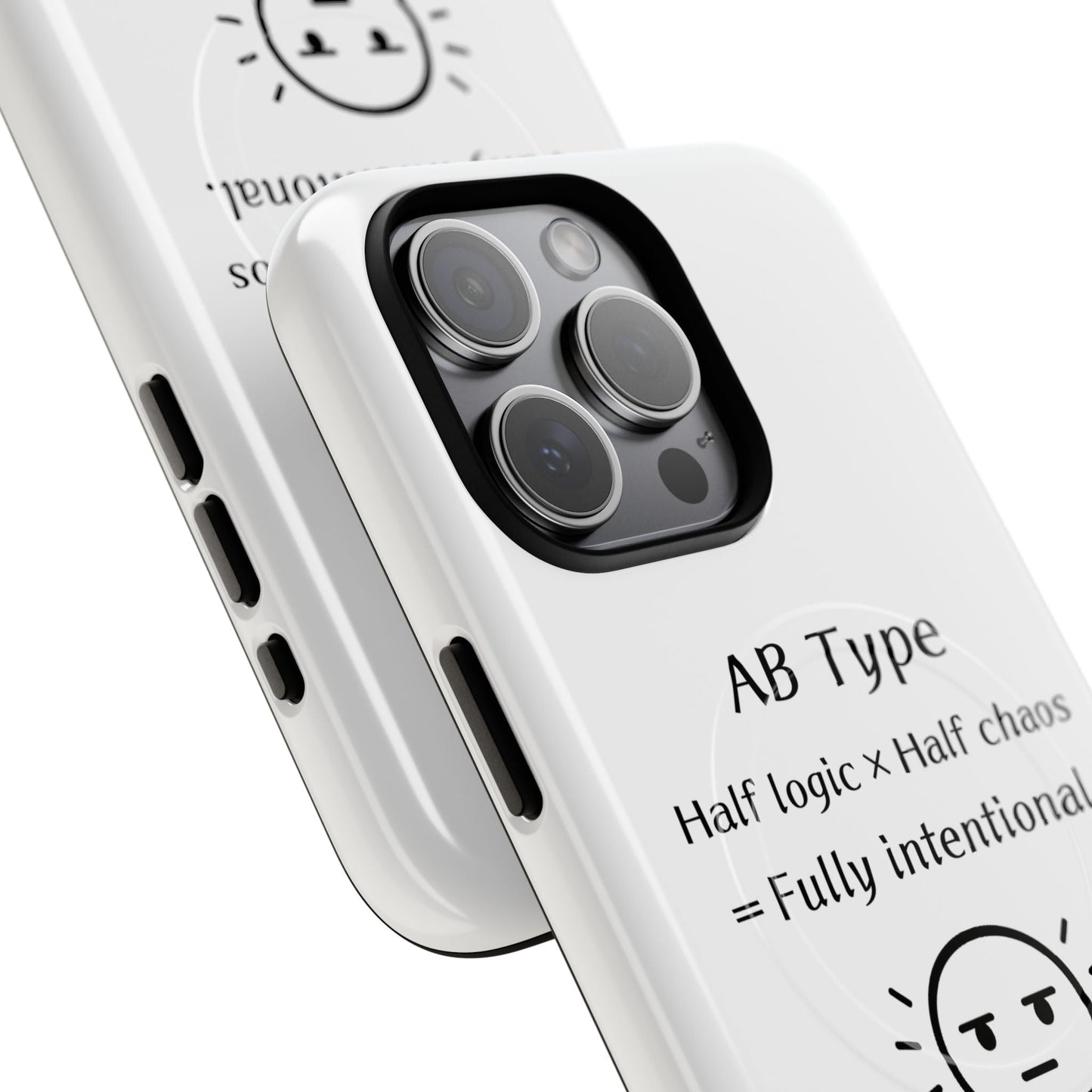 Photo of AB Blood Type Phone Case Magnetic Charging Compatible & Bold Personality Design from IROHA - STUDIO