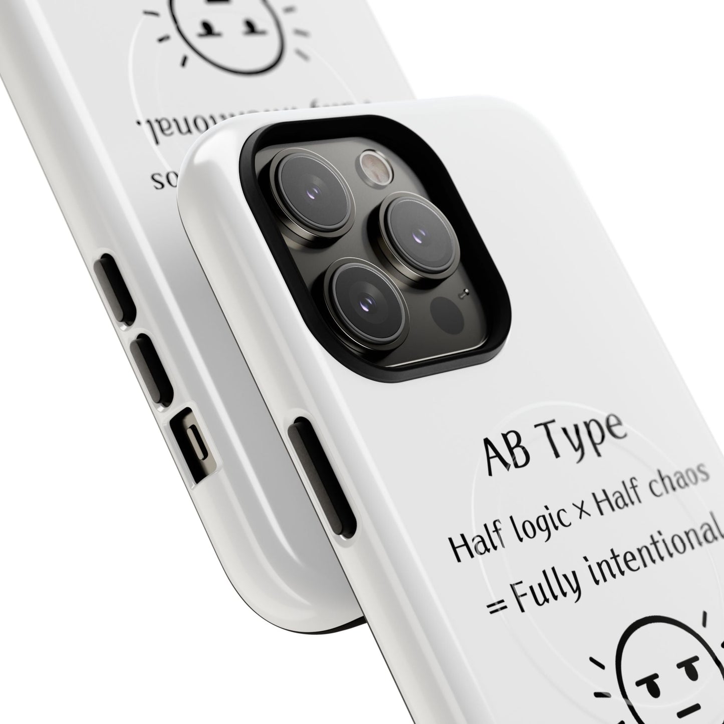 Photo of AB Blood Type Phone Case Magnetic Charging Compatible & Bold Personality Design from IROHA - STUDIO