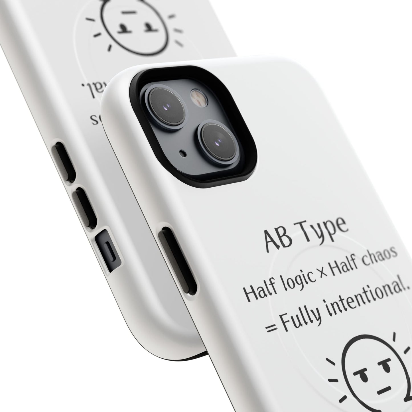 Photo of AB Blood Type Phone Case Magnetic Charging Compatible & Bold Personality Design from IROHA - STUDIO