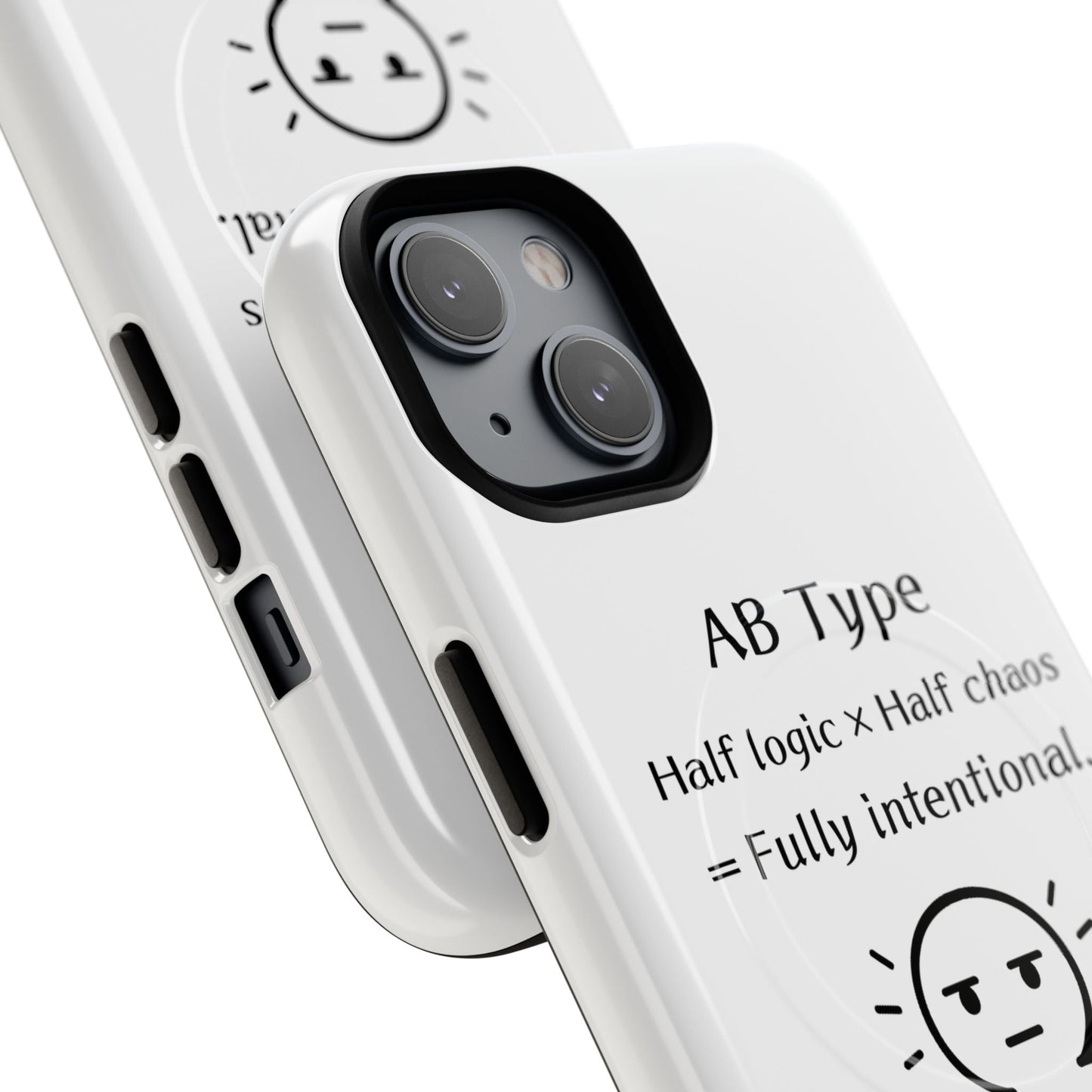 Photo of AB Blood Type Phone Case Magnetic Charging Compatible & Bold Personality Design from IROHA - STUDIO