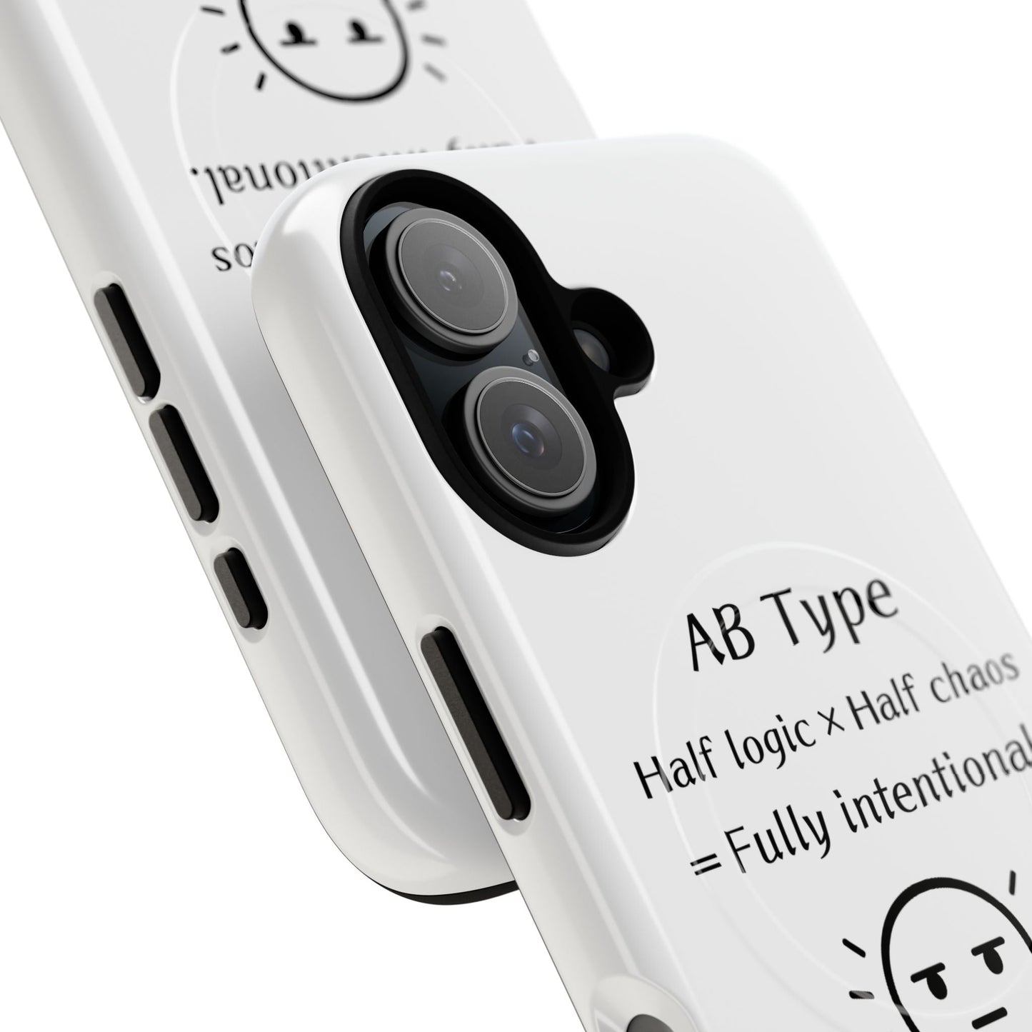 Photo of AB Blood Type Phone Case Magnetic Charging Compatible & Bold Personality Design from IROHA - STUDIO