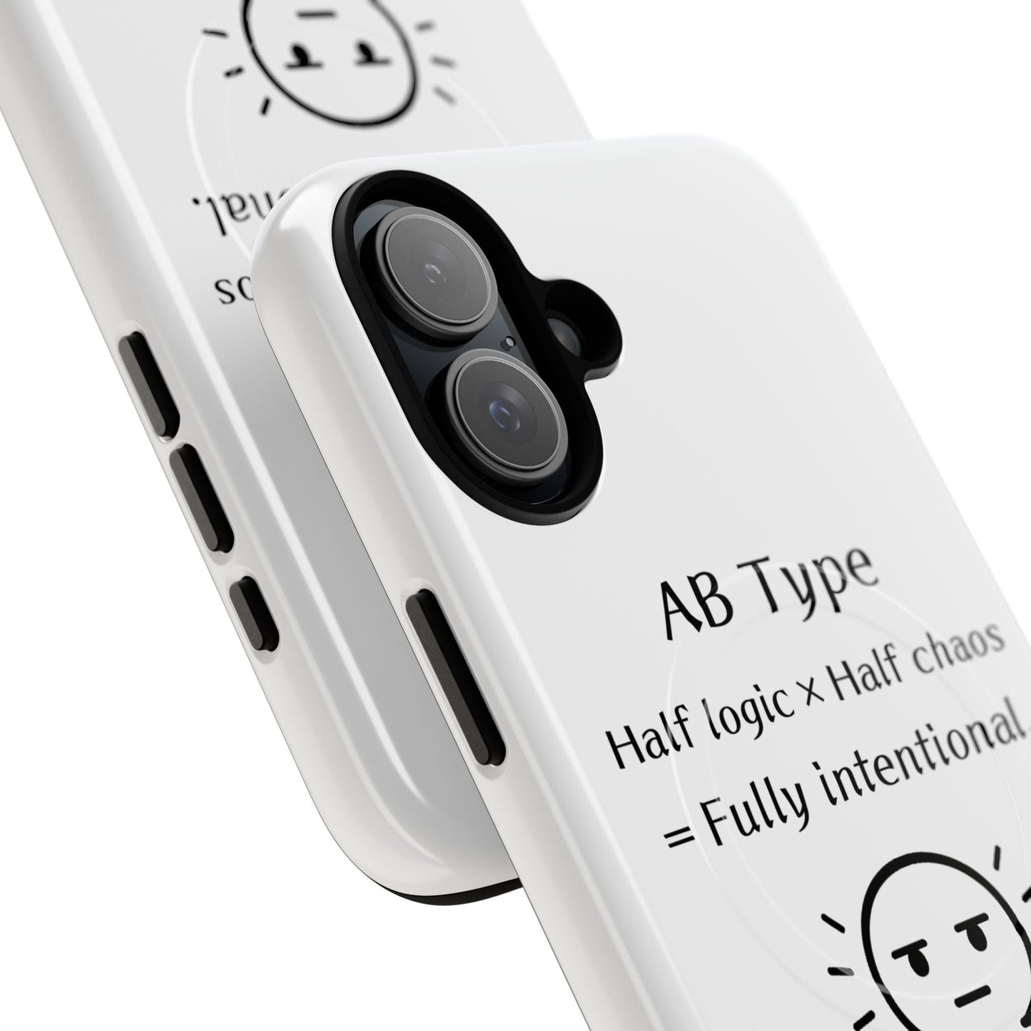 Photo of AB Blood Type Phone Case Magnetic Charging Compatible & Bold Personality Design from IROHA - STUDIO