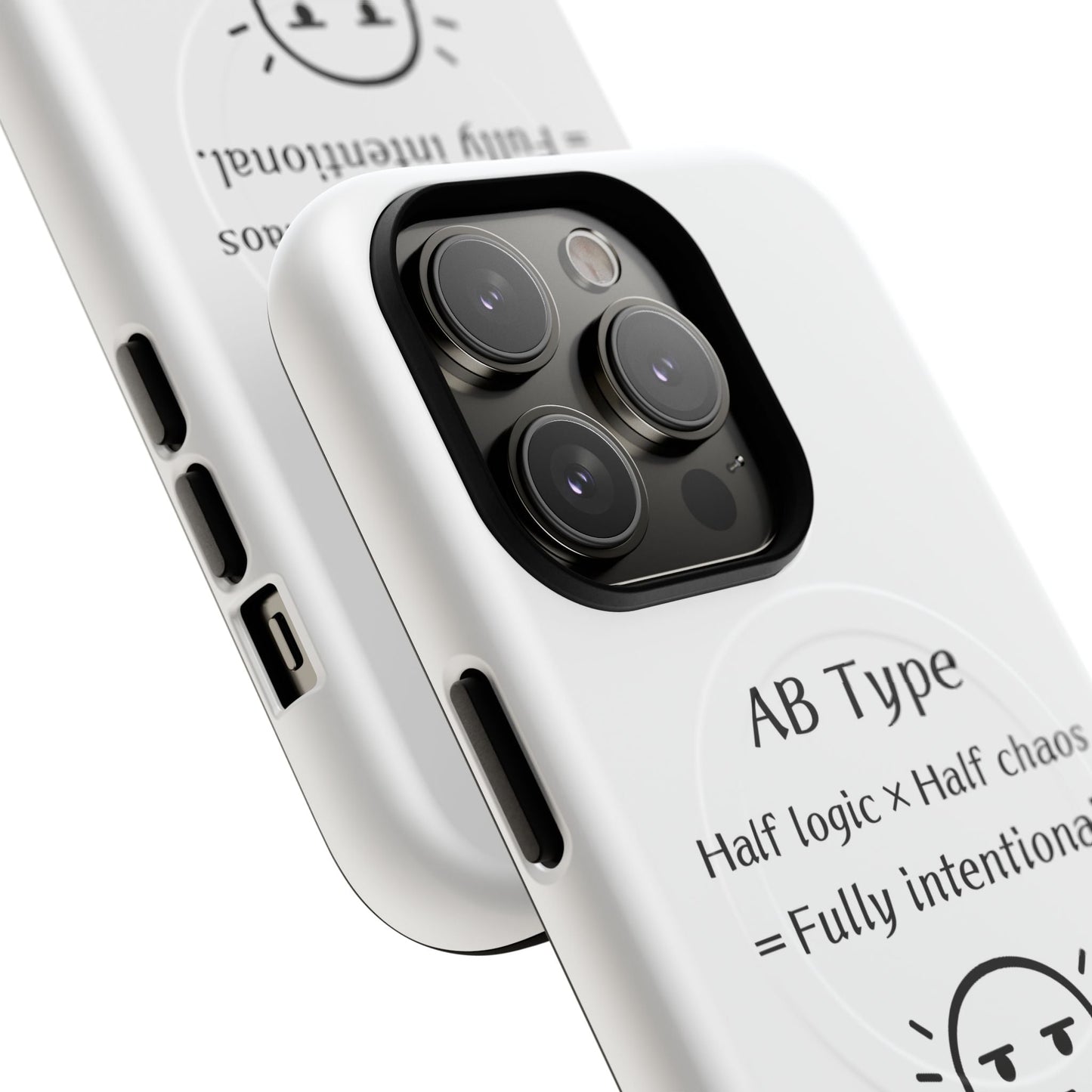 Photo of AB Blood Type Phone Case Magnetic Charging Compatible & Bold Personality Design from IROHA - STUDIO