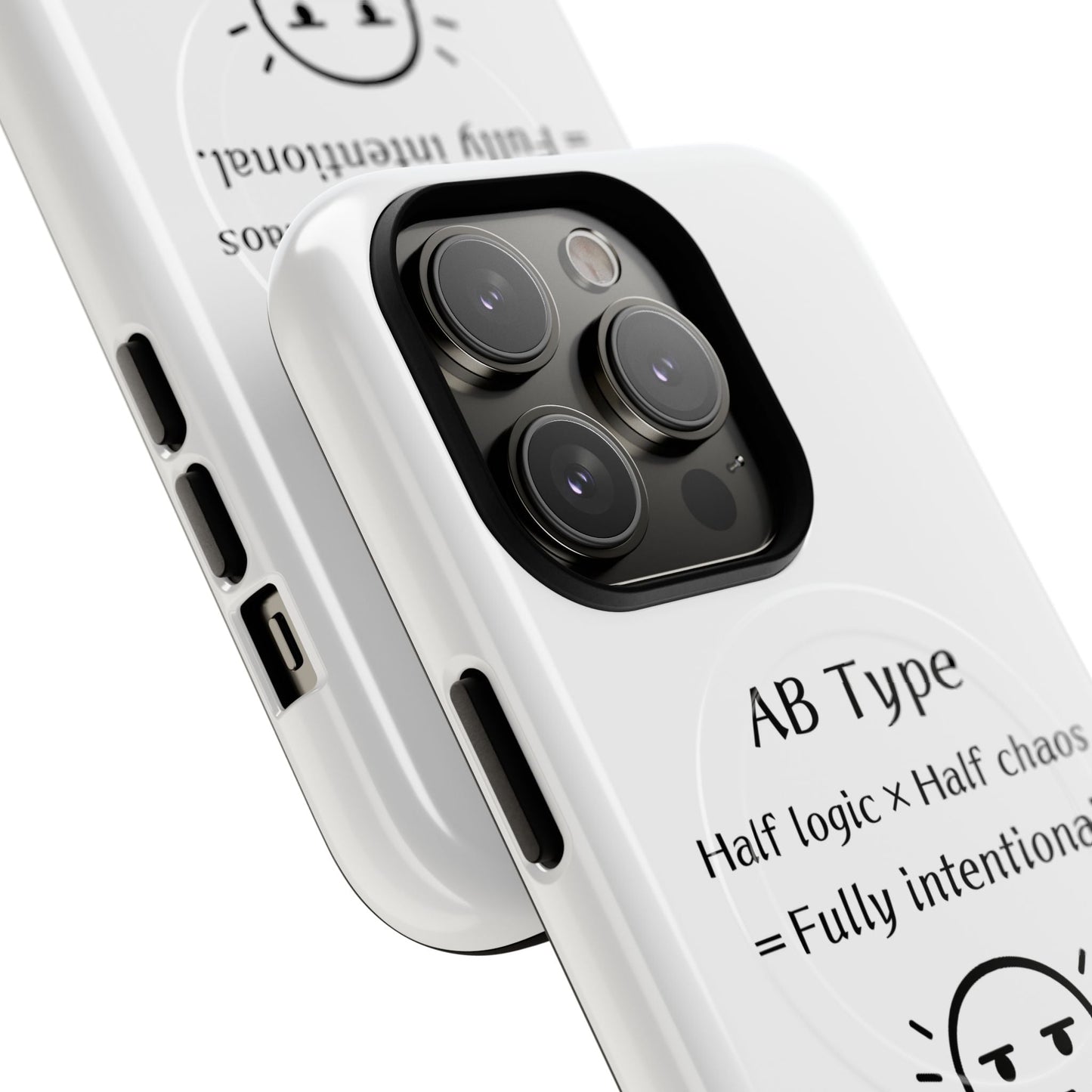 Photo of AB Blood Type Phone Case Magnetic Charging Compatible & Bold Personality Design from IROHA - STUDIO