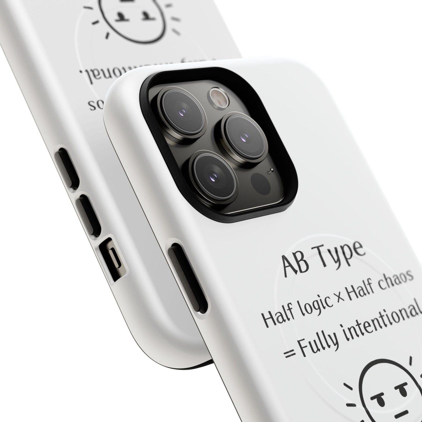 Photo of AB Blood Type Phone Case Magnetic Charging Compatible & Bold Personality Design from IROHA - STUDIO
