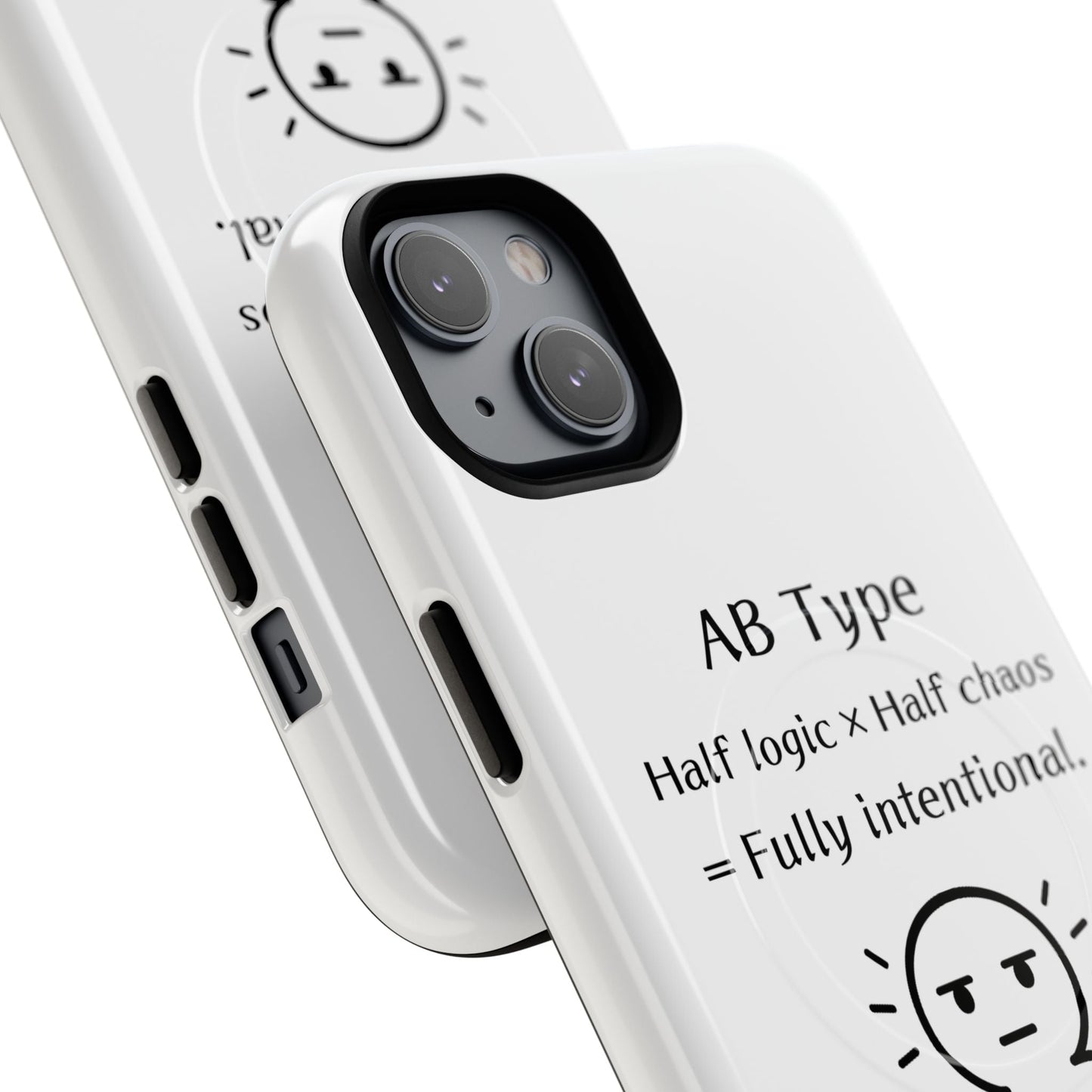 Photo of AB Blood Type Phone Case Magnetic Charging Compatible & Bold Personality Design from IROHA - STUDIO