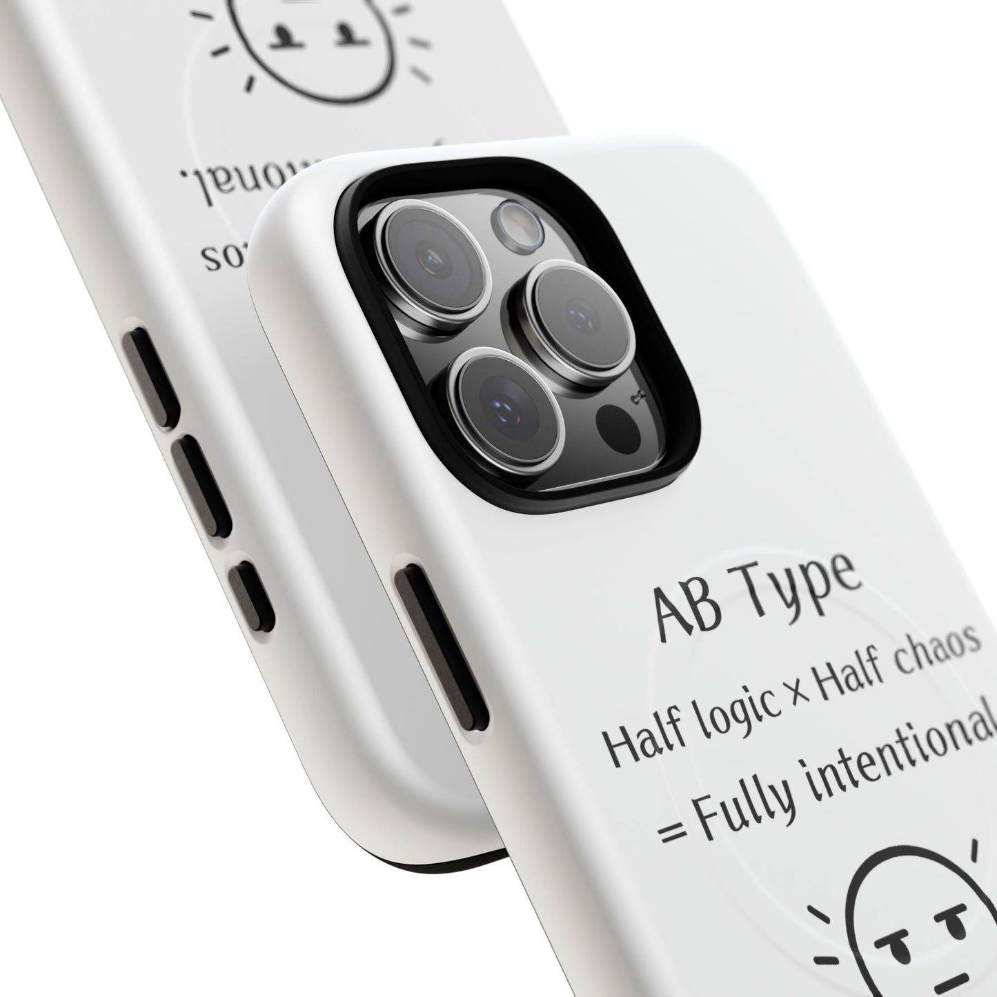 Photo of AB Blood Type Phone Case Magnetic Charging Compatible & Bold Personality Design from IROHA - STUDIO