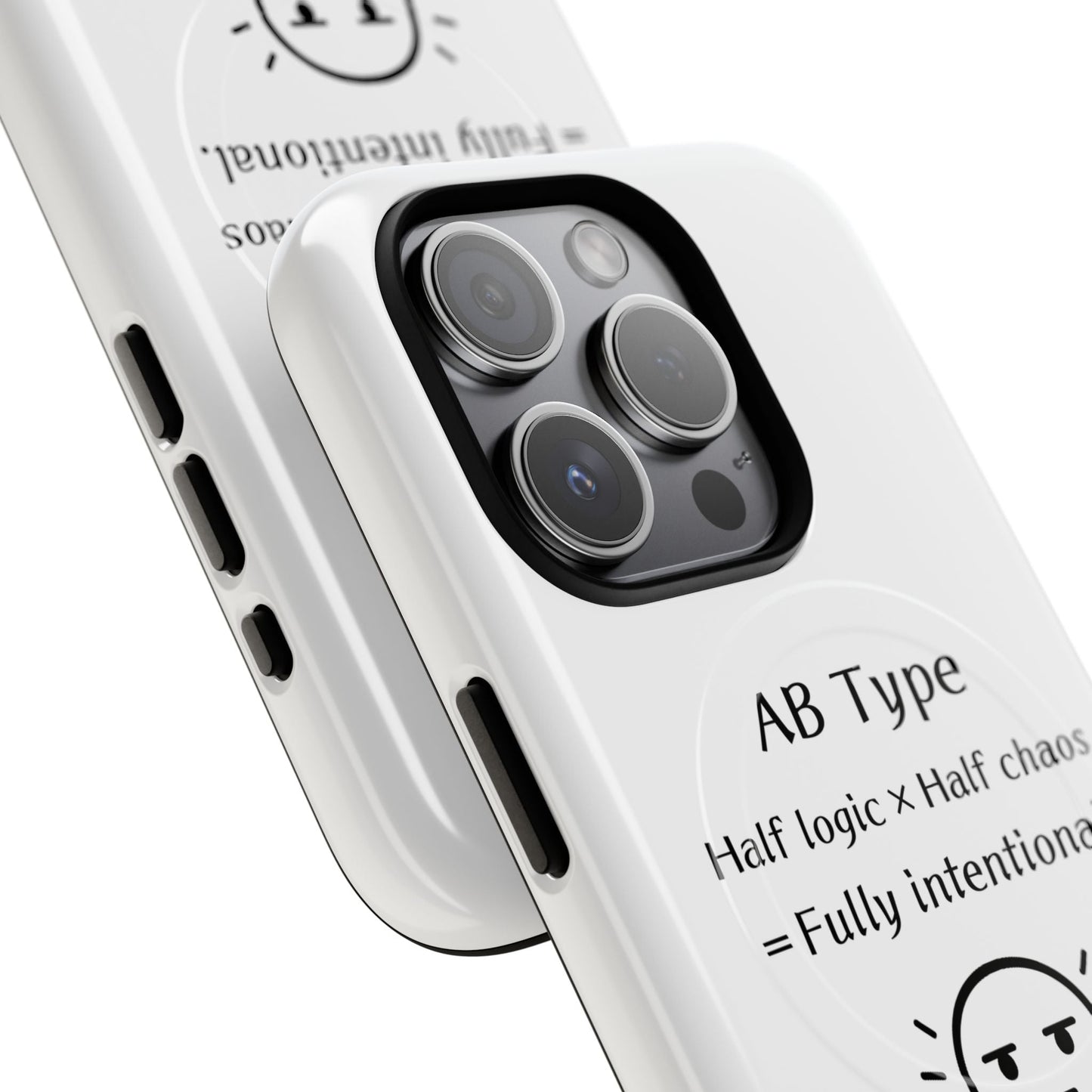 Photo of AB Blood Type Phone Case Magnetic Charging Compatible & Bold Personality Design from IROHA - STUDIO