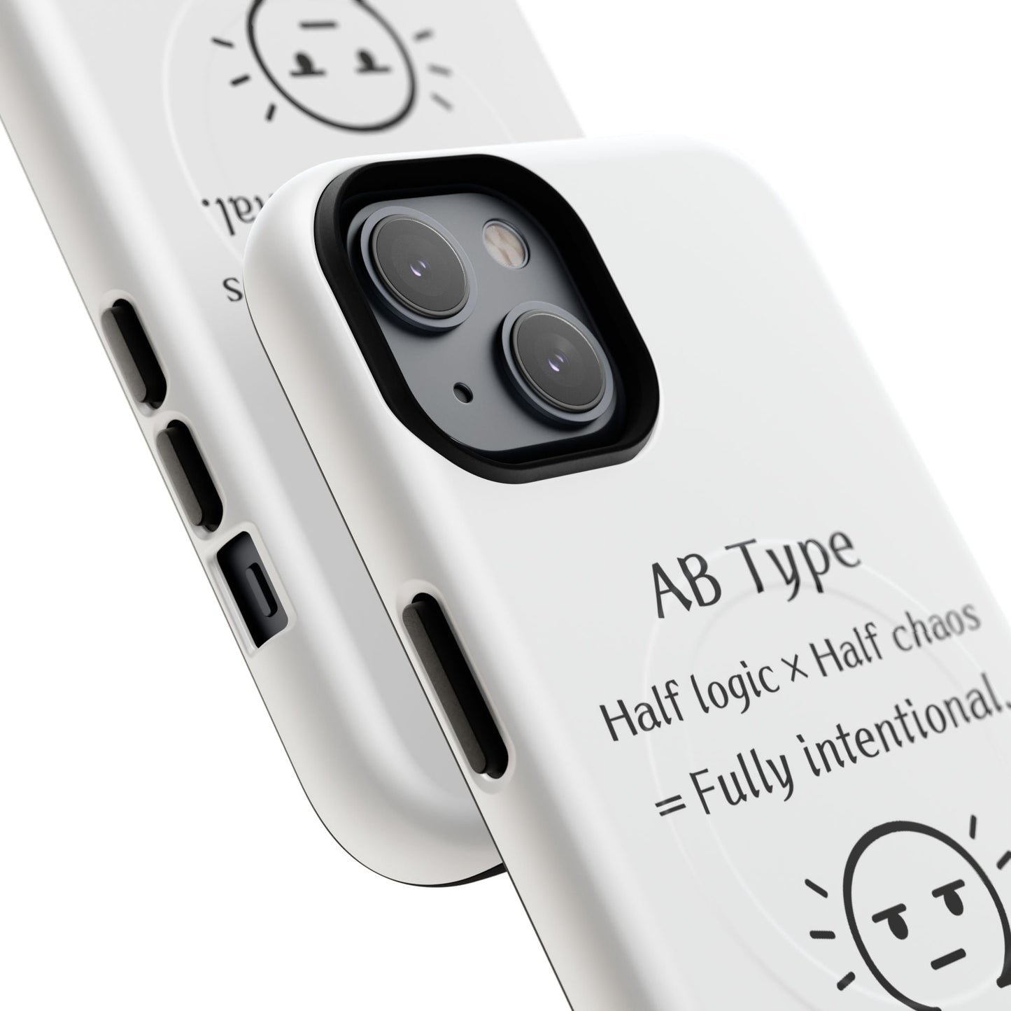 Photo of AB Blood Type Phone Case Magnetic Charging Compatible & Bold Personality Design from IROHA - STUDIO
