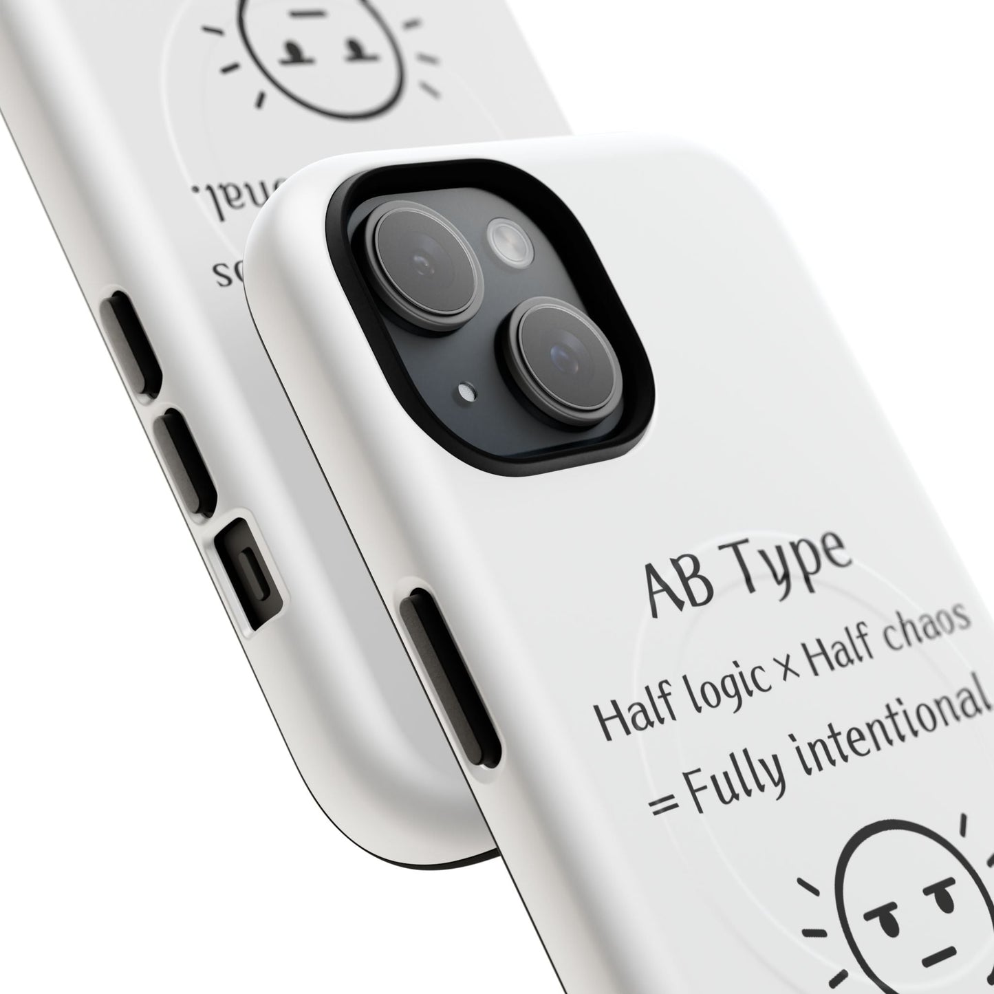 Photo of AB Blood Type Phone Case Magnetic Charging Compatible & Bold Personality Design from IROHA - STUDIO