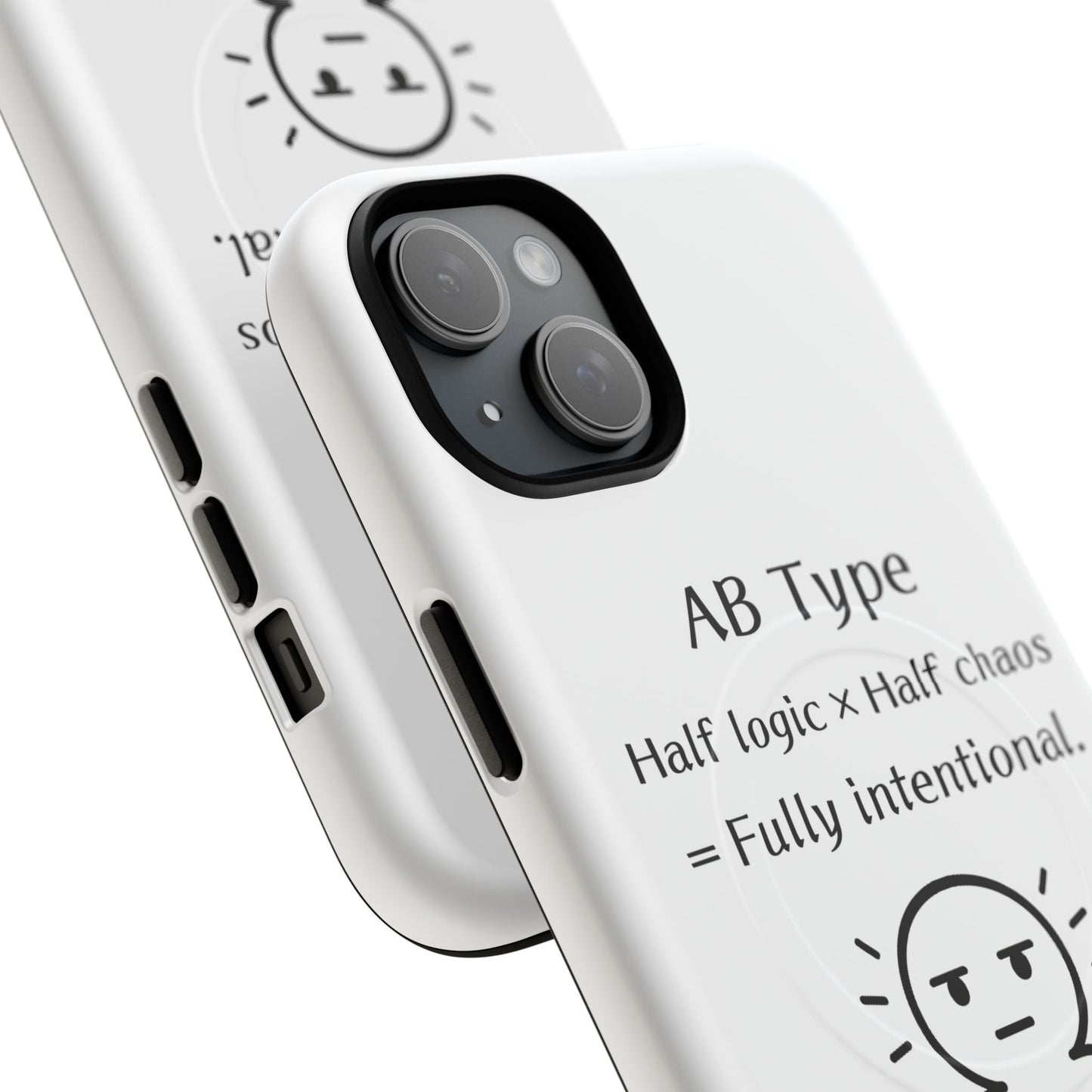 Photo of AB Blood Type Phone Case Magnetic Charging Compatible & Bold Personality Design from IROHA - STUDIO