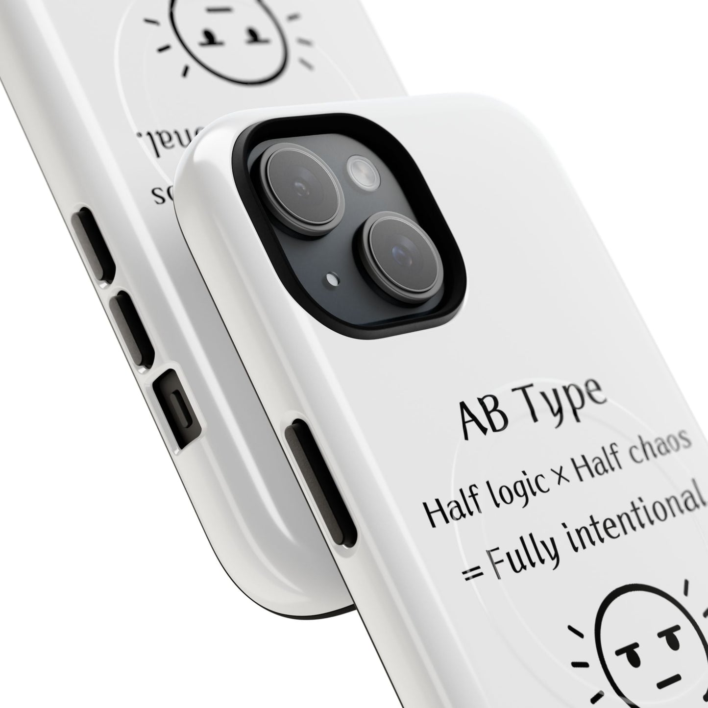 Photo of AB Blood Type Phone Case Magnetic Charging Compatible & Bold Personality Design from IROHA - STUDIO